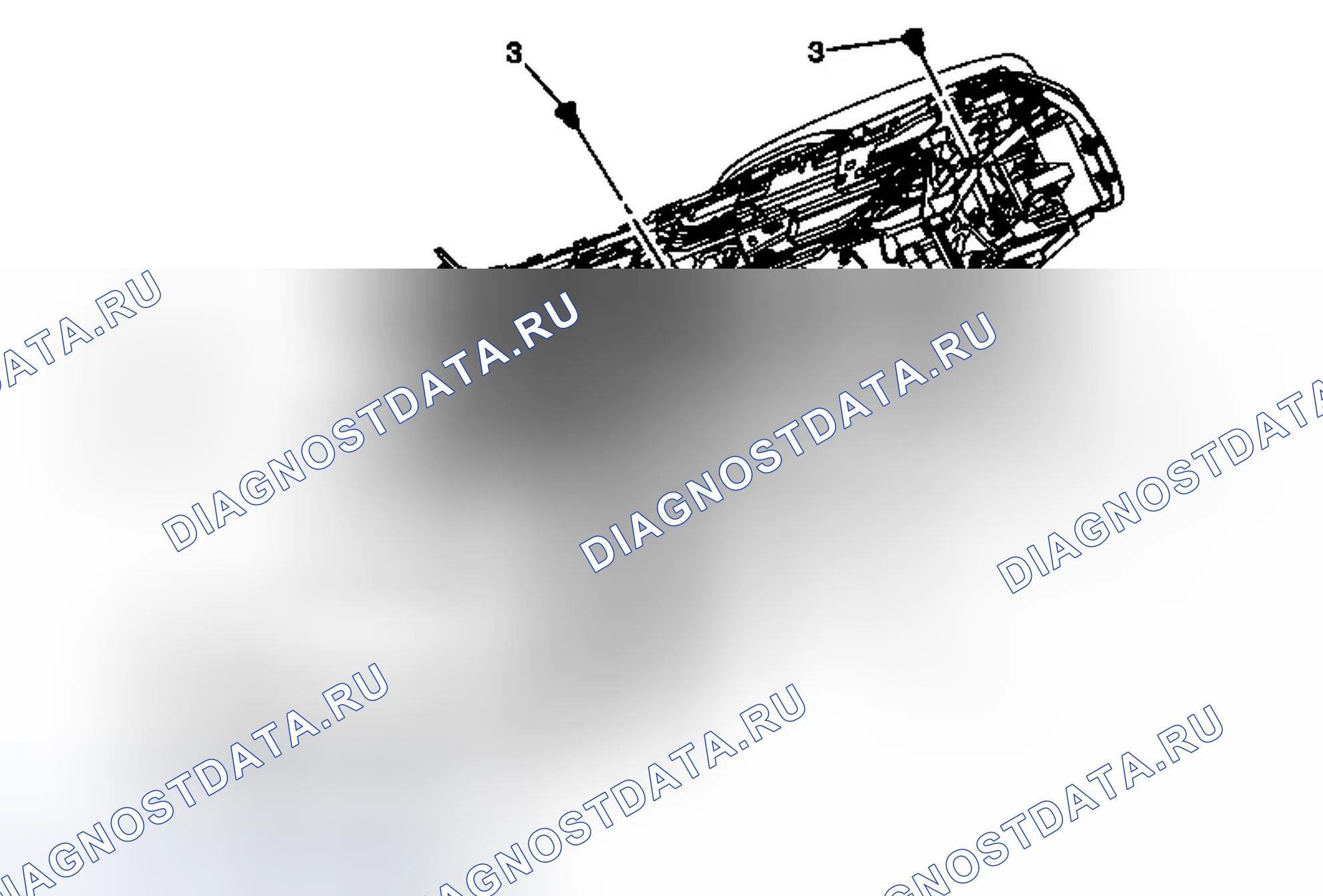 Рис. 27: Замена заднего воздуховода консоли переднего пола. Buick LaCrosse II рестайлинг