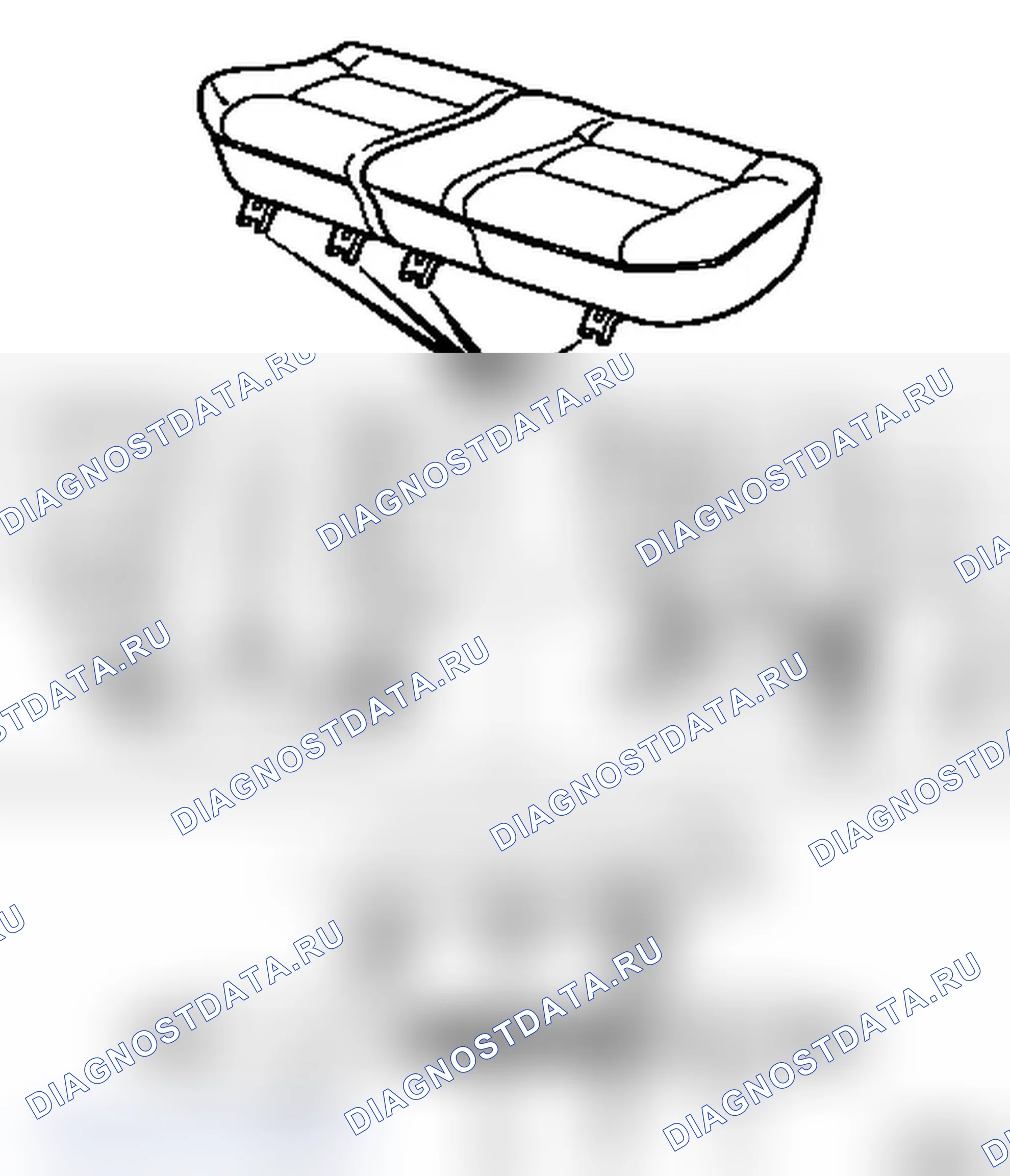 Демонтаж и установка заднего сиденья (разрезное). Opel Astra G