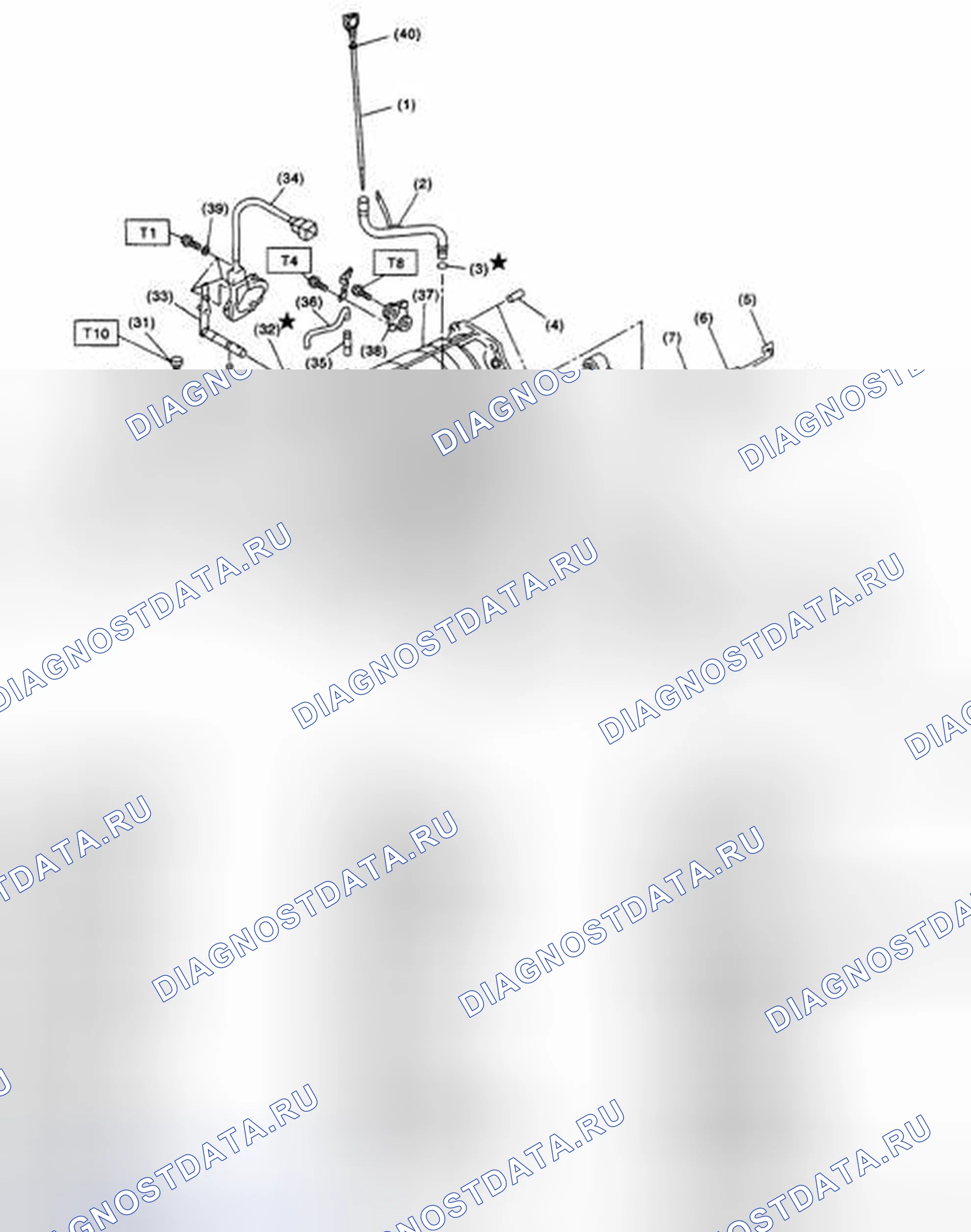 Рис. 413: КАРТЕР КОРОБКИ ПЕРЕДАЧ И УСТРОЙСТВО УПРАВЛЕНИЯ. Subaru Outback BP рестайлинг