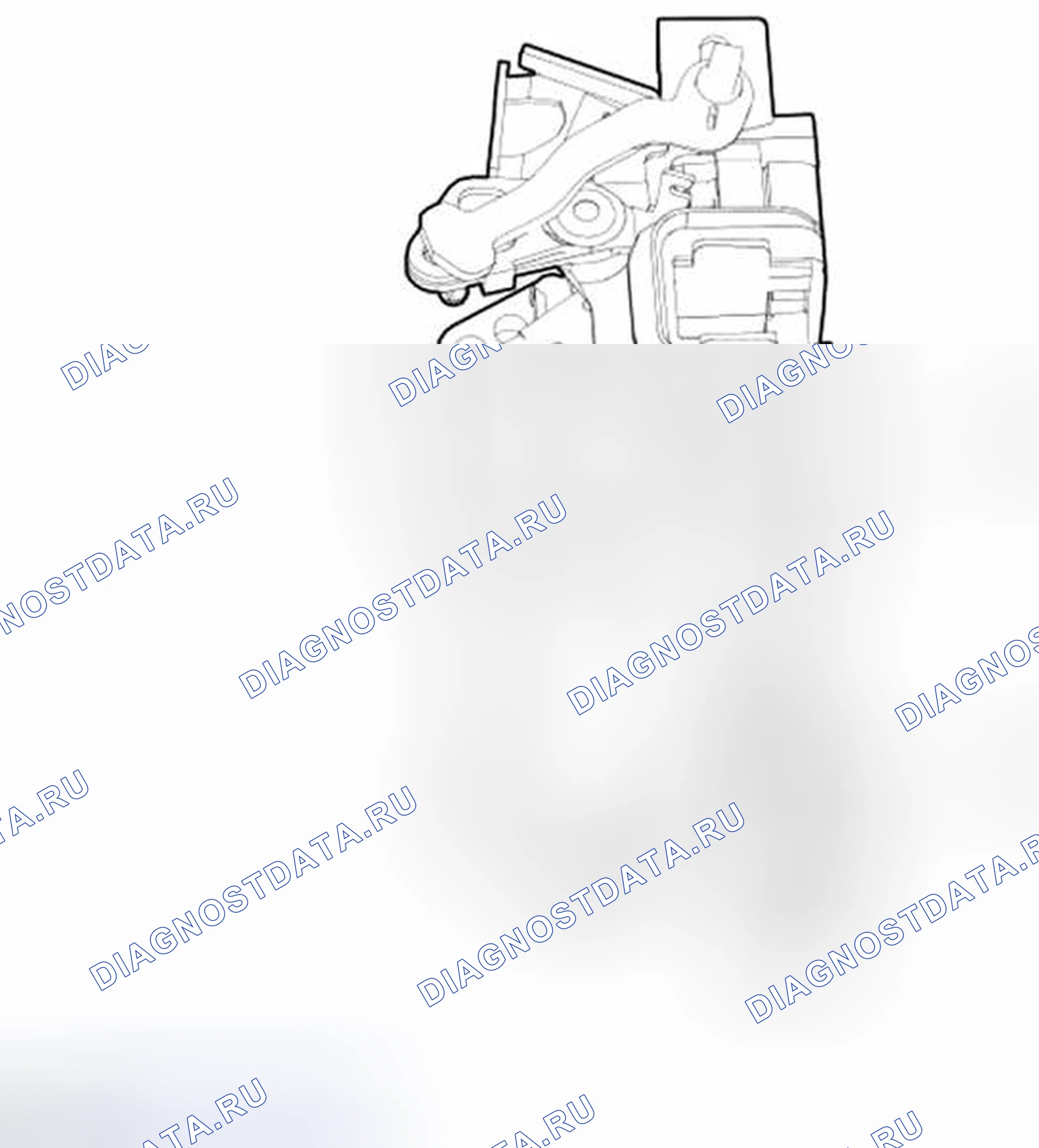 Рис. 57: Переключатель двери Приоткрыто. Ford Pickup F250 Super Duty II
