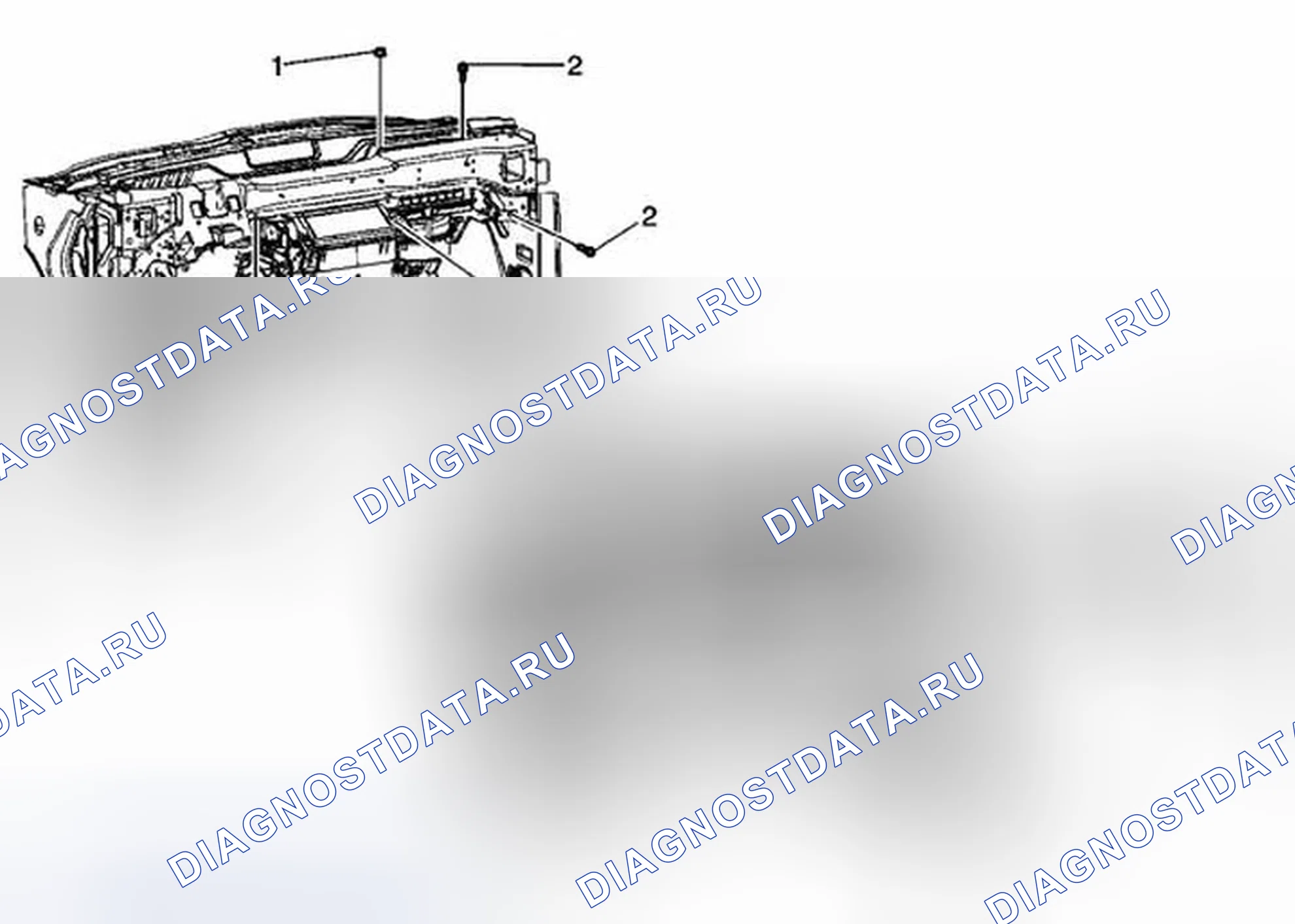 Рис. 17: Замена стяжки приборной панели. Chevrolet Equinox I