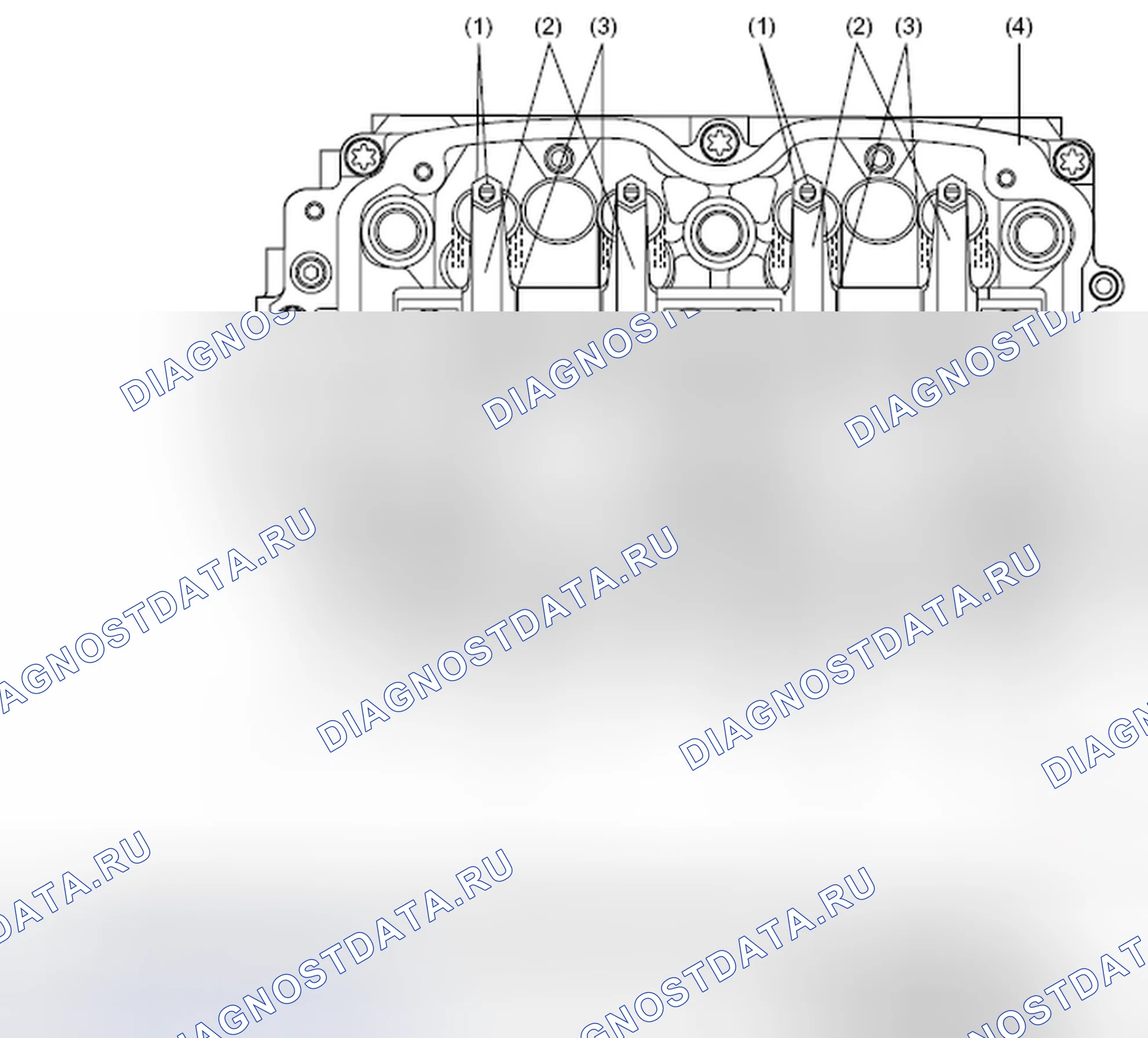 Рис. 464: Коромысло клапана в сборе (до ' 05MY). Subaru Outback BR