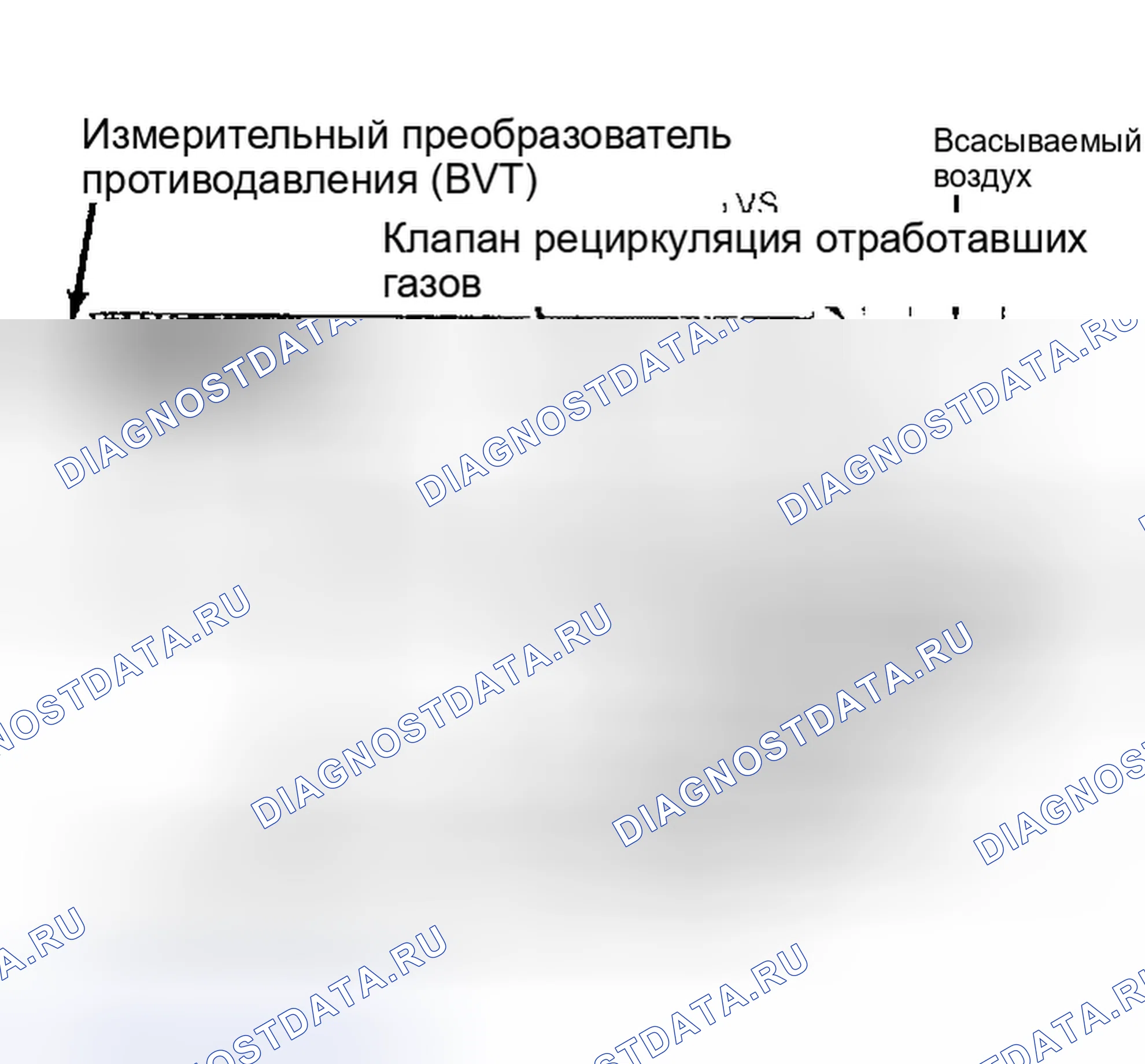 Рис. 16: Система рециркуляция отработавших газов датчика переменного противодавления (BVT) (1.9L MPFI). Mazda Familia BF