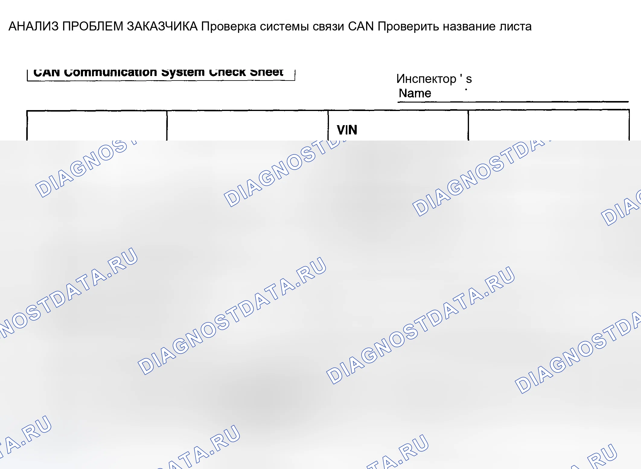 Рис. 51: ПРОВЕРКА АНАЛИЗА ПРОБЛЕМ КЛИЕНТОВ. Toyota Matrix E130