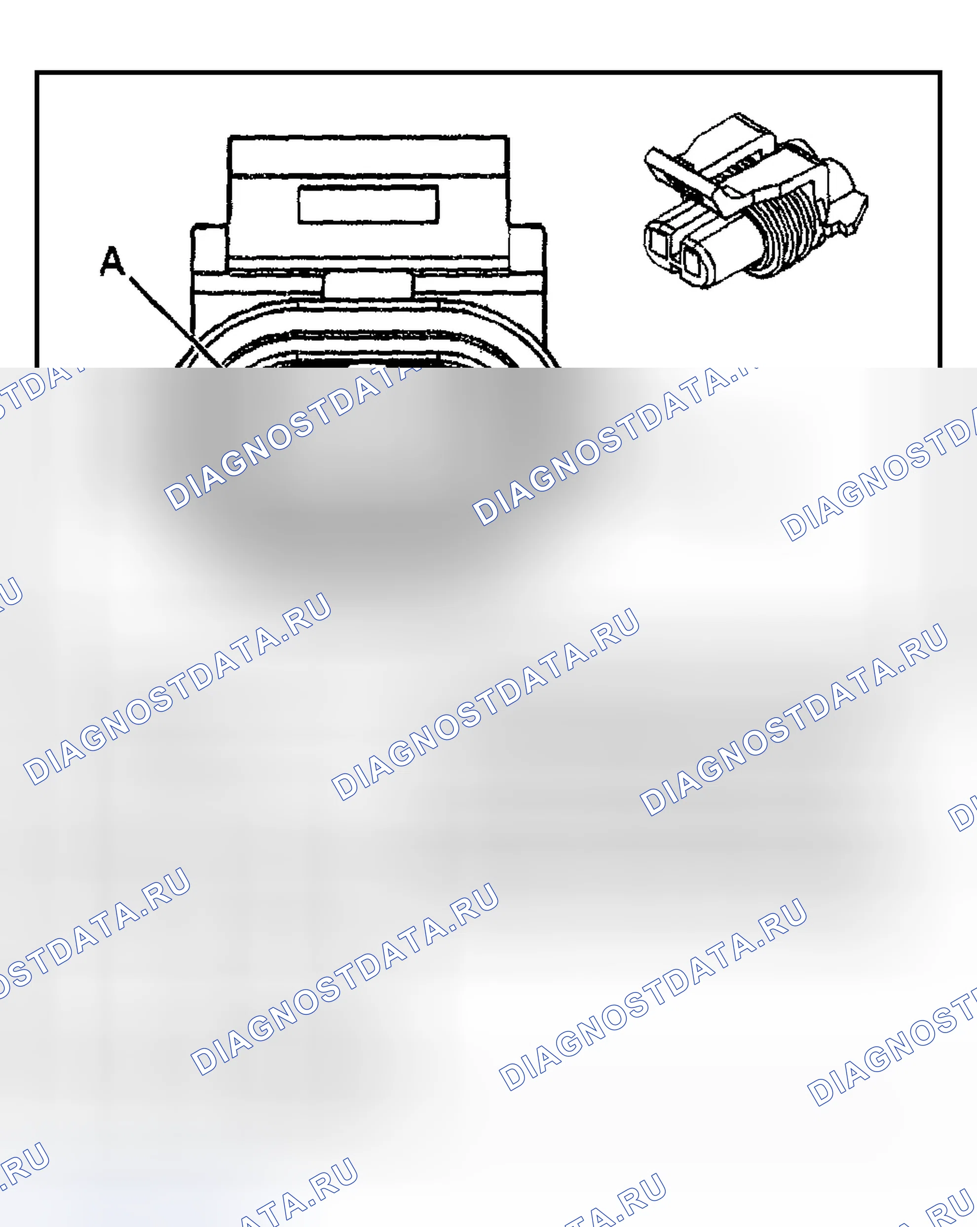 Рис. 135: Выключатель цилиндра замка двери водителя - Lf. Chevrolet TrailBlazer I