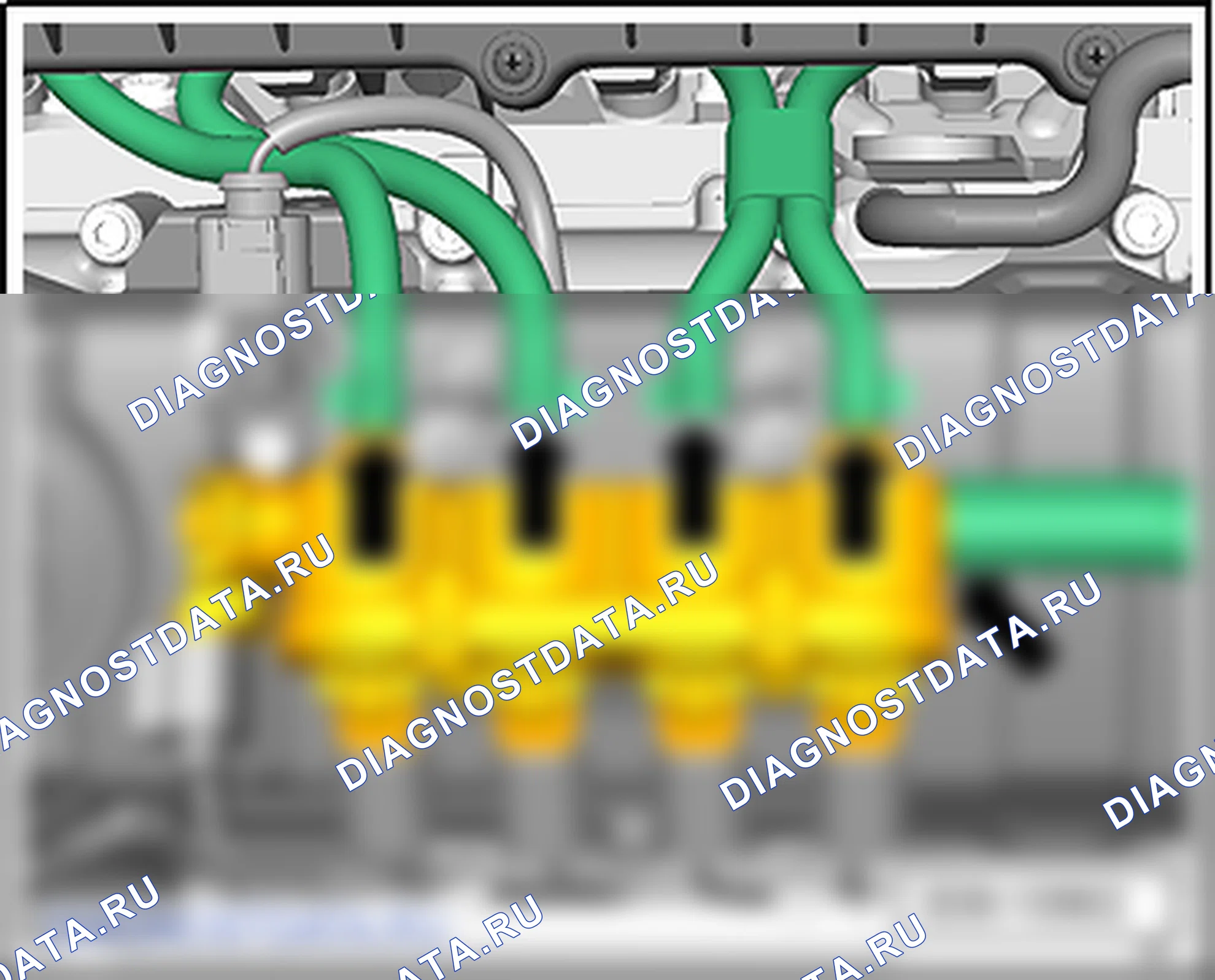 Система впрыска топлива (4-цилиндровый впрысковый двигатель (1,6 л, BiFuel)). SEAT Ibiza IV