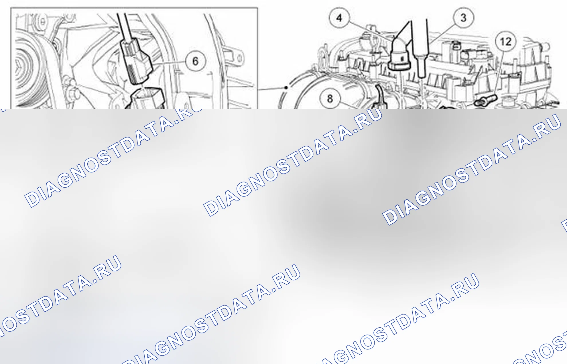 Рис. 293: Впускной коллектор. Ford Escape I рестайлинг 2