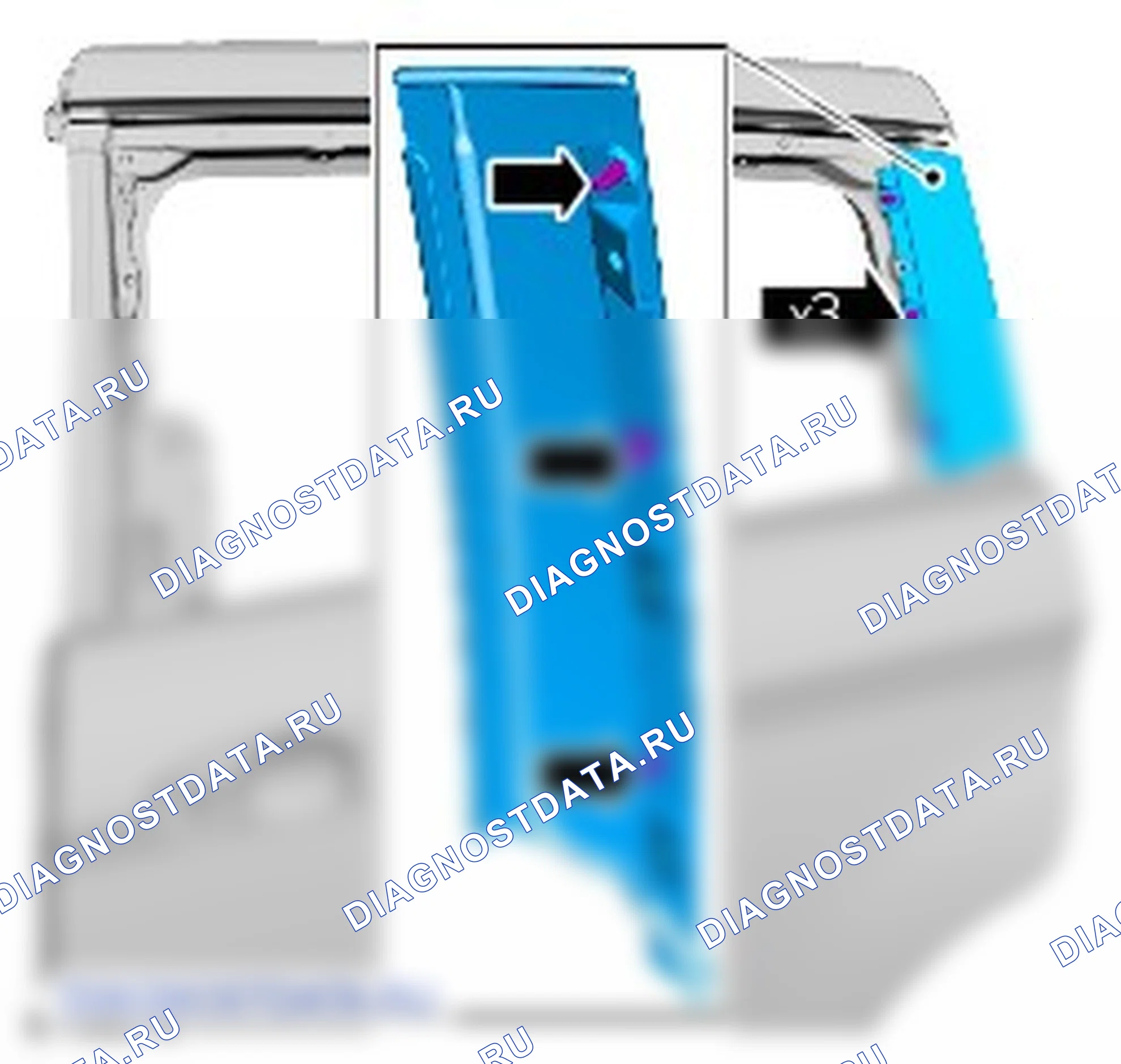 Разборка и сборка задней двери. Ford Grand C-MAX II