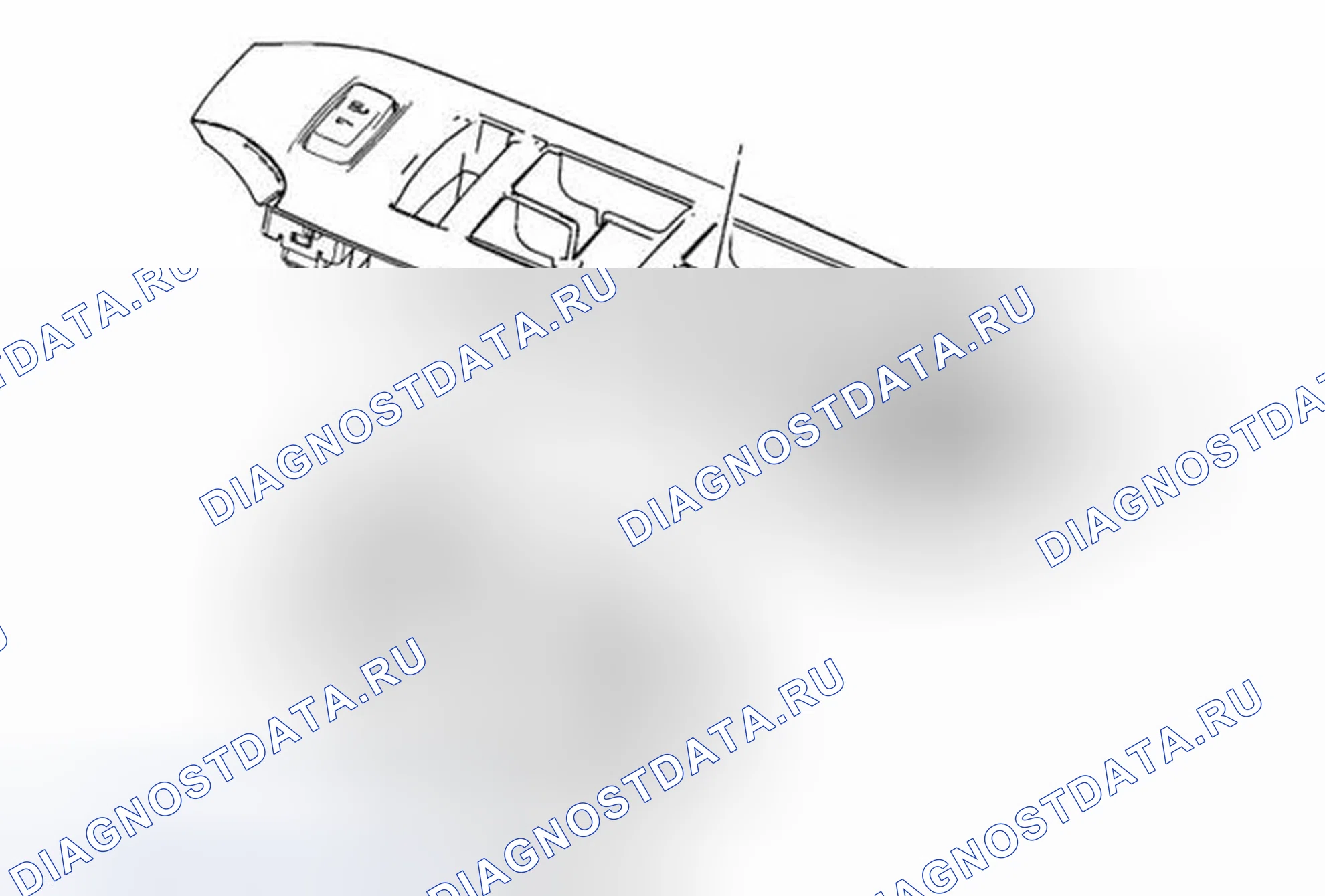 Рис. 14: Замена переключателя окна передней двери (сторона водителя, Trax). Buick Encore I