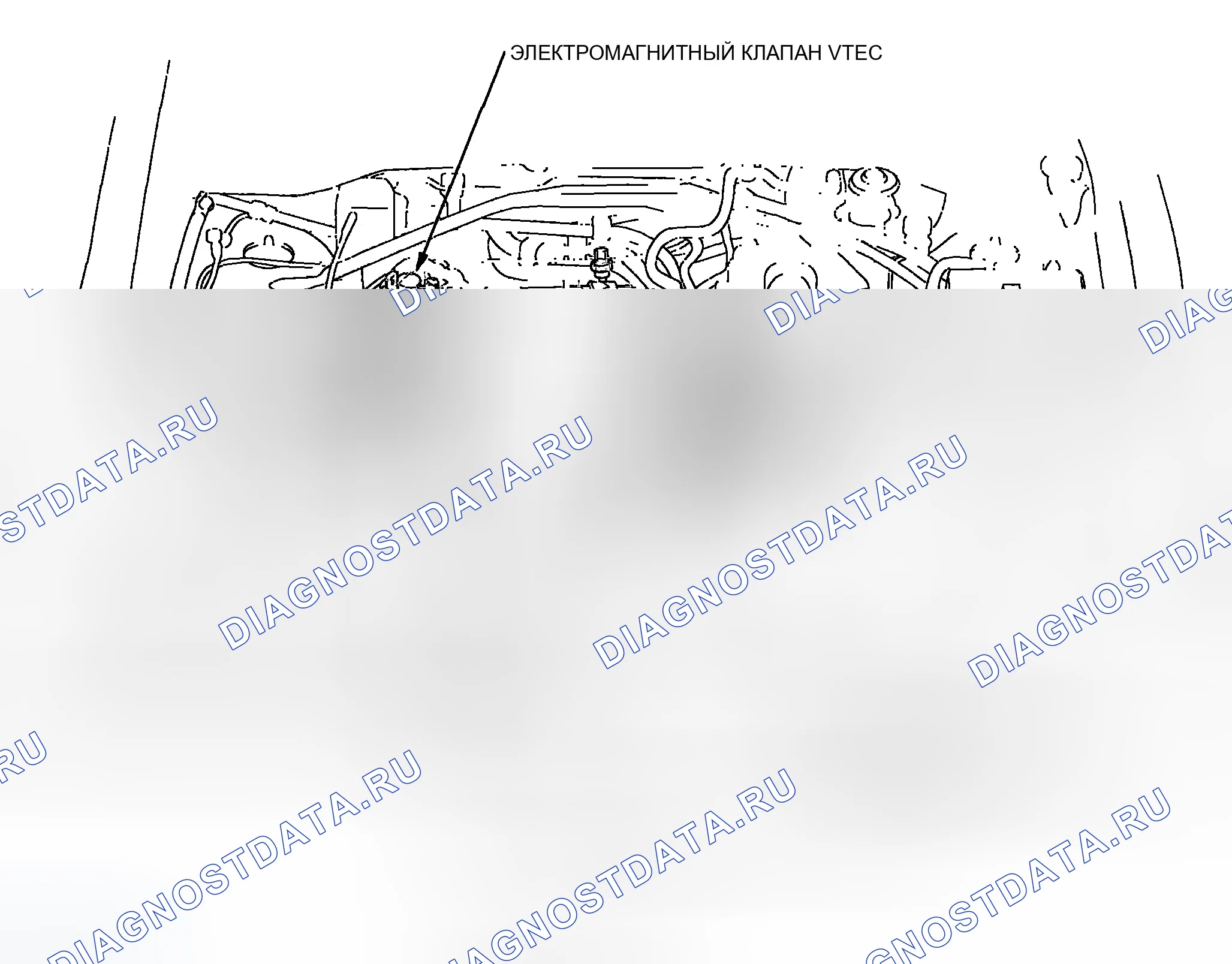 Рис. 218: Указатель расположения компонентов. Honda CR-V II
