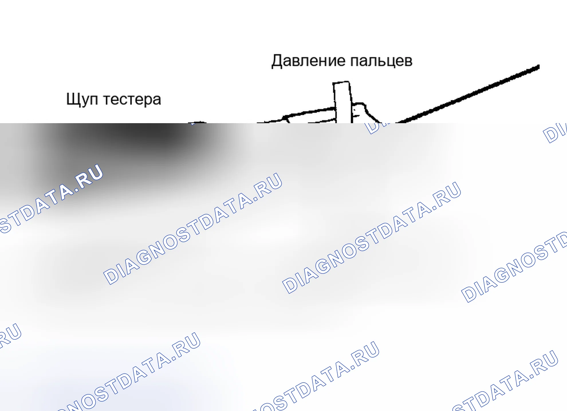 Рис. 1: Проверка линии сетки обогрев стекла заднего окна на наличие открытых контуров. Geely Okavango I