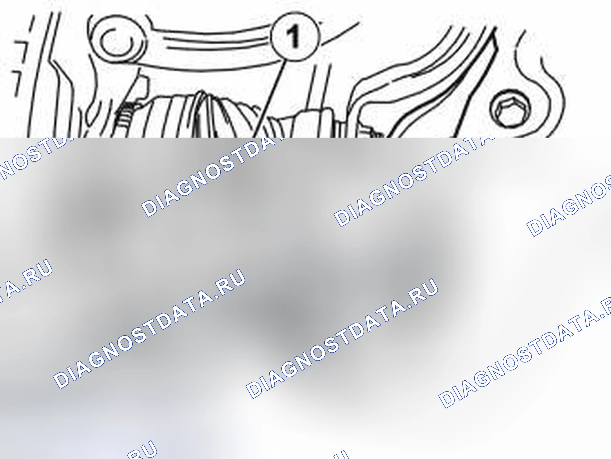 Рис. 53: Освобождение пружинной стойки. Volvo S80 I рестайлинг