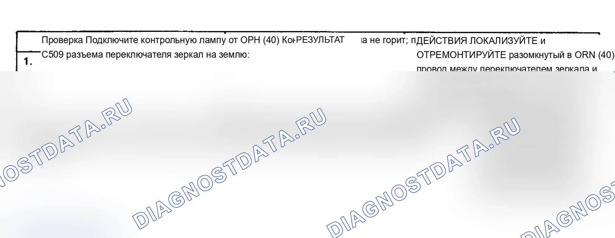Рис. 1: ТЕСТ А: НИ ОДНО ЗЕРКАЛО НЕ РАБОТАЕТ. Chevrolet Suburban R1500 