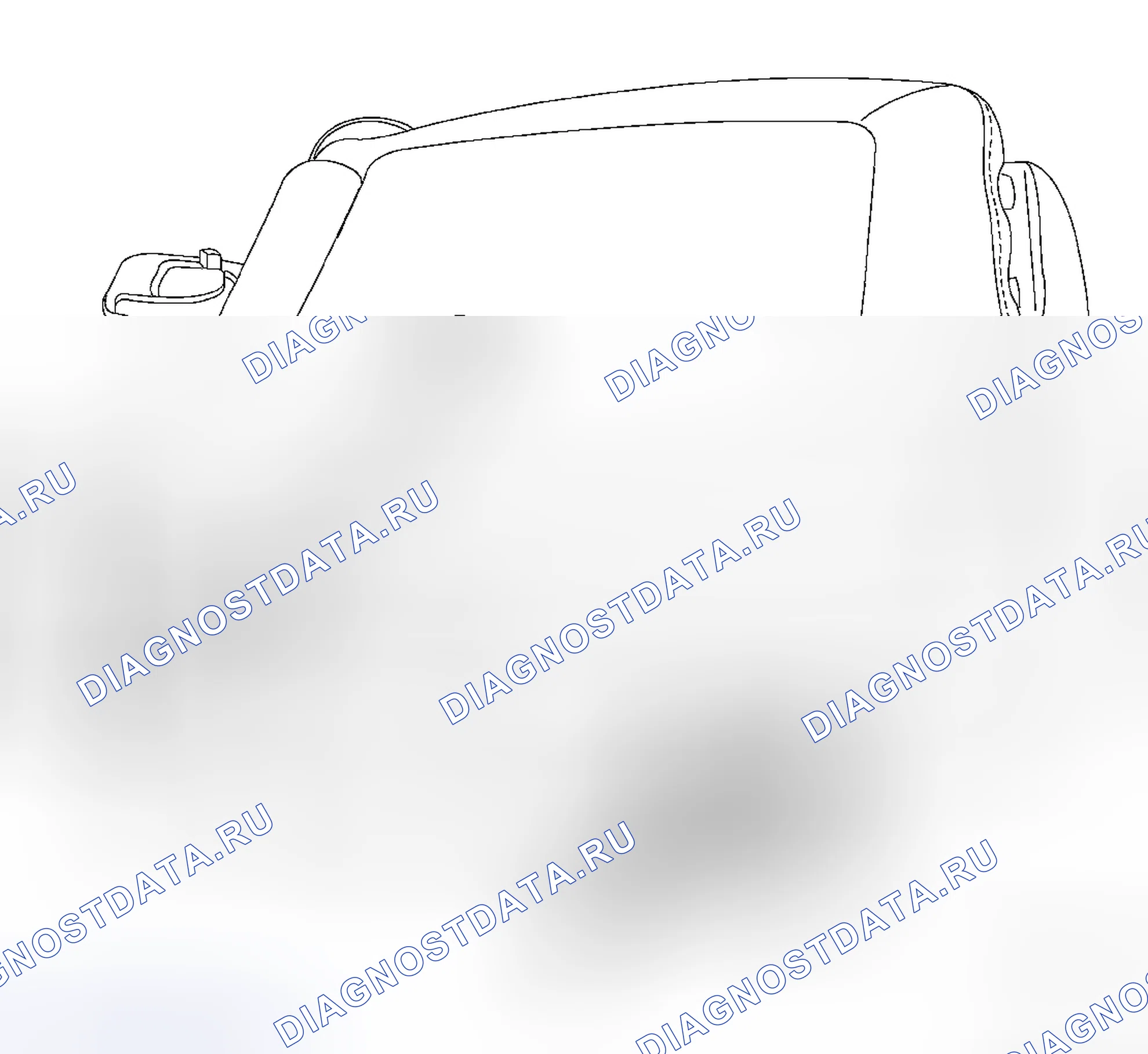 Рис. 490: БОКОВОЙ ЩИТ ПОДУШКИ СИДЕНЬЯ-2ND ROW-STOW -n- GO. Chrysler Town & Country V