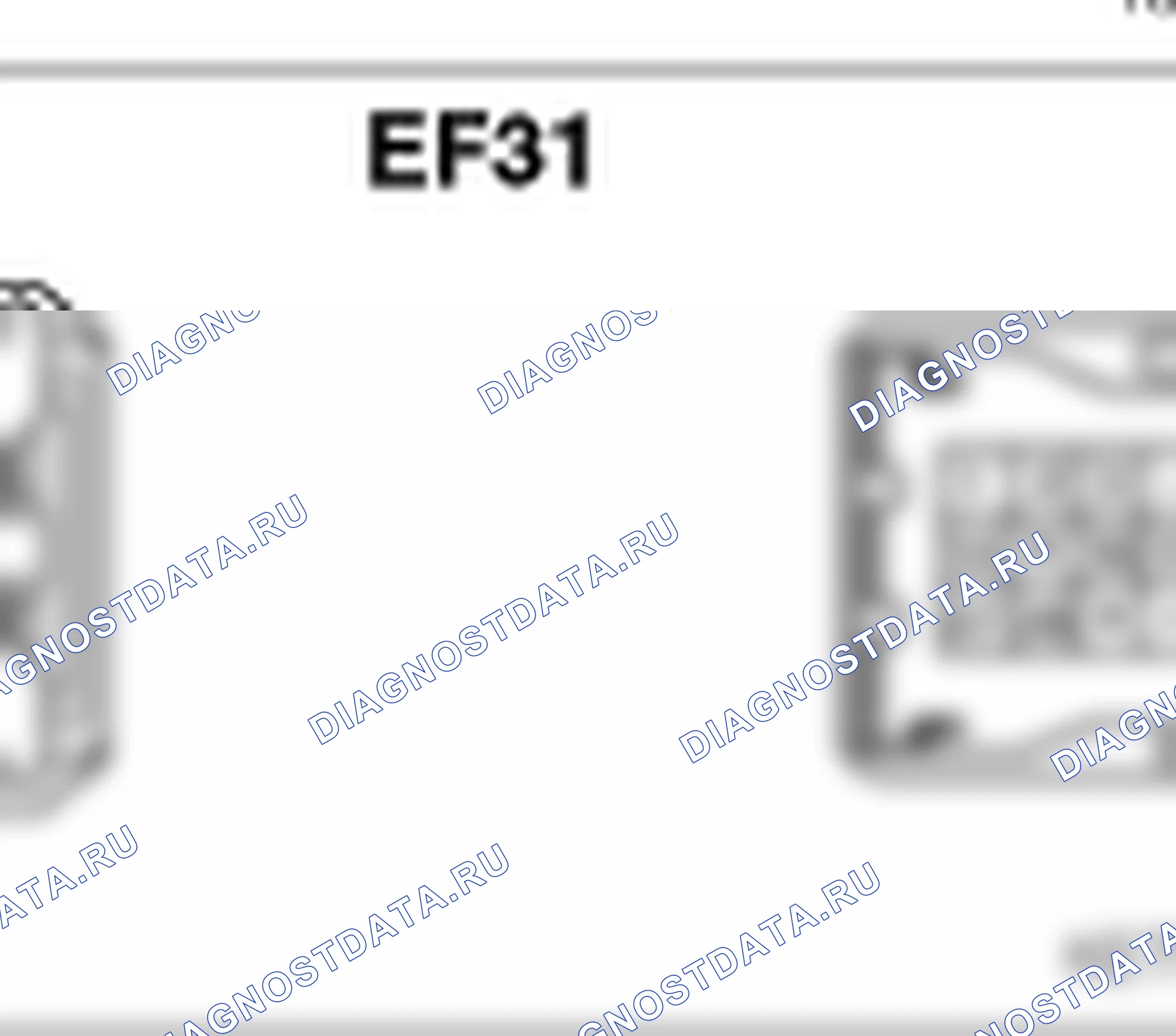 Распиновка разъёма EF31 — harness connectors. Hyundai Genesis BH