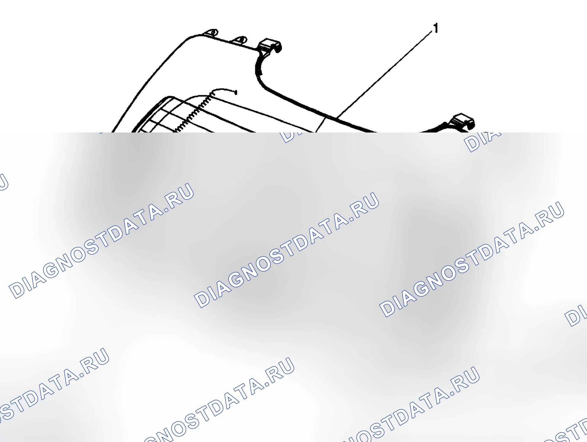Рис. 4: Решетка обогрев стекла заднего окна. Chevrolet TrailBlazer I