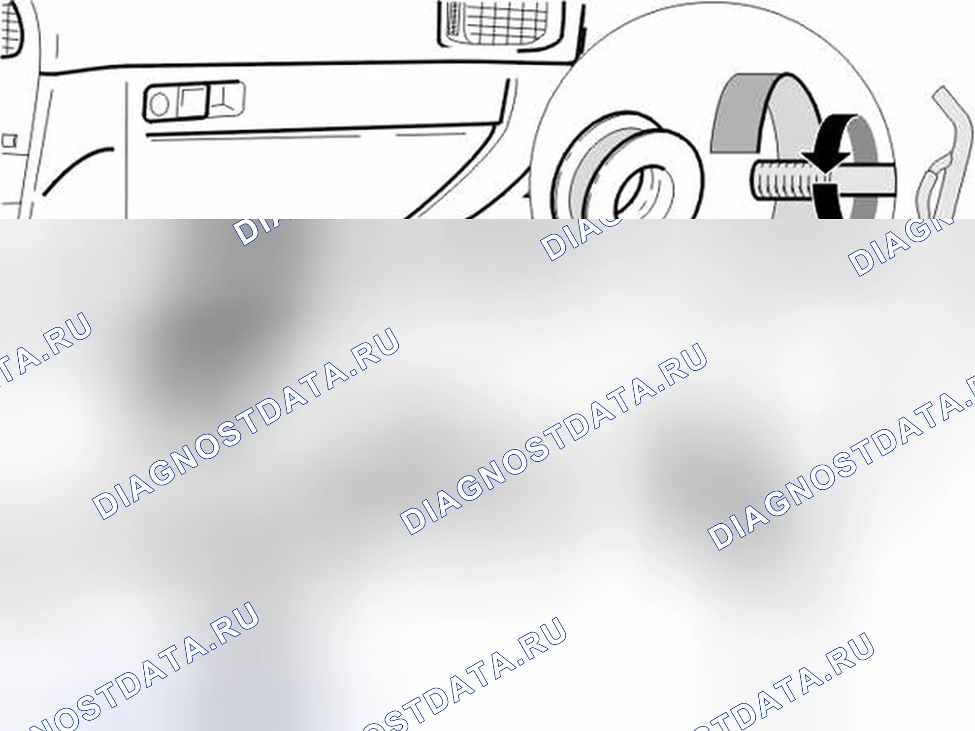 Рис. 205: Установка специального оборудования. Volvo V40 I рестайлинг