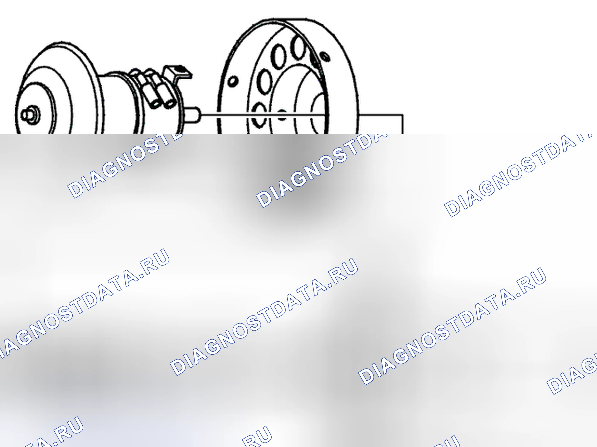 Рис. 113: Форсунка и сопло впрыска топлива. Volvo C70 I