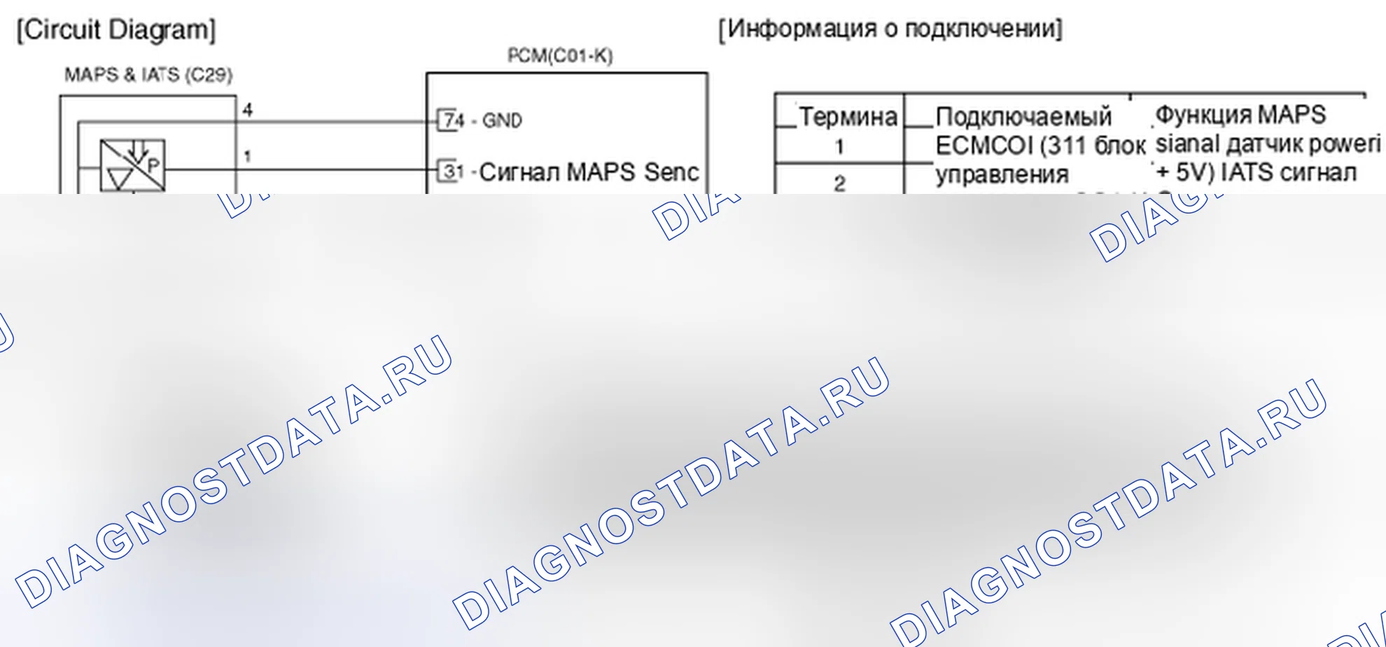 Рис. 25: Принципиальная схема. Kia Magentis II рестайлинг