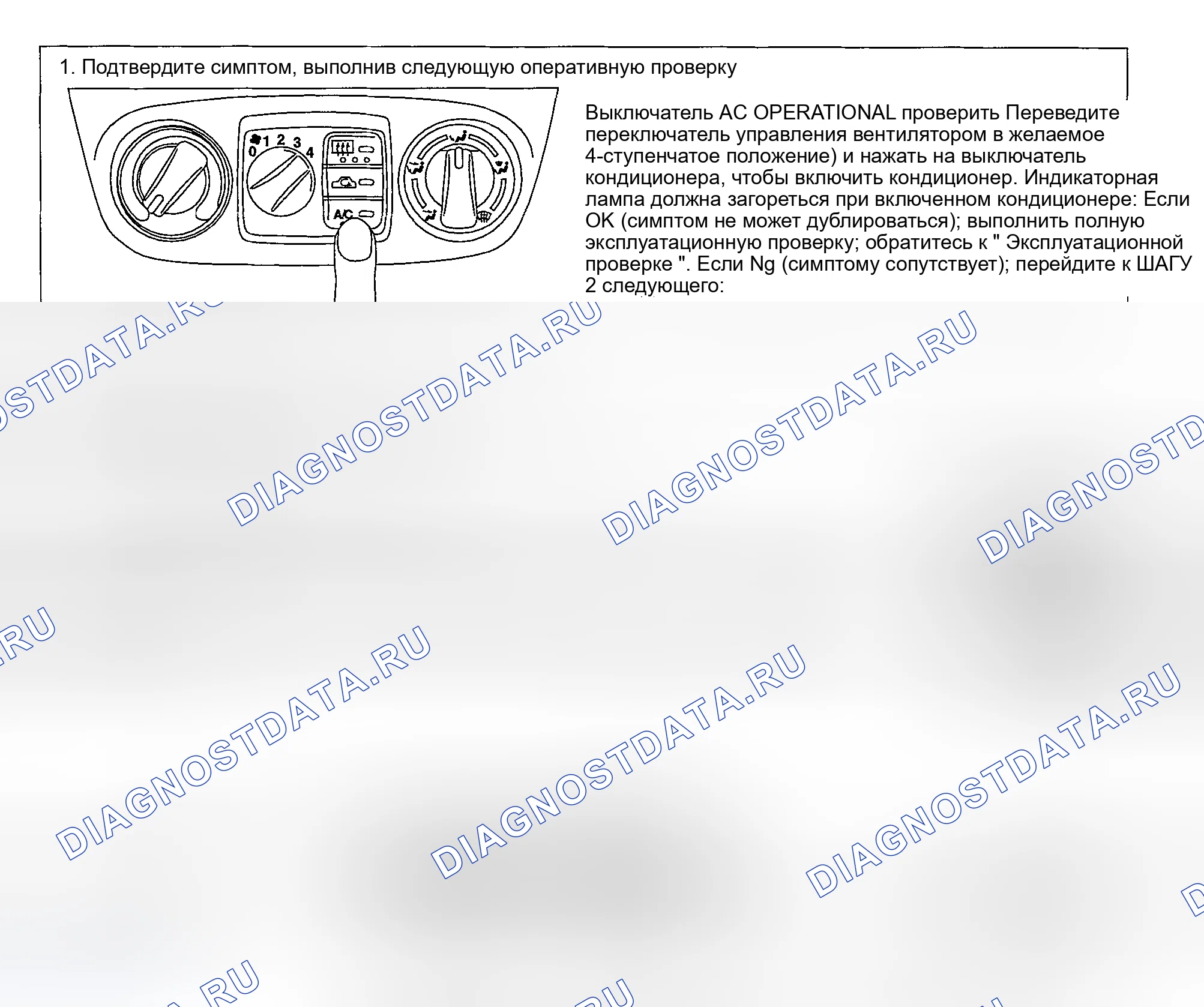 Рис. 18: Процедура диагностики неисправностей магнитного сцепления. Nissan Sentra B15
