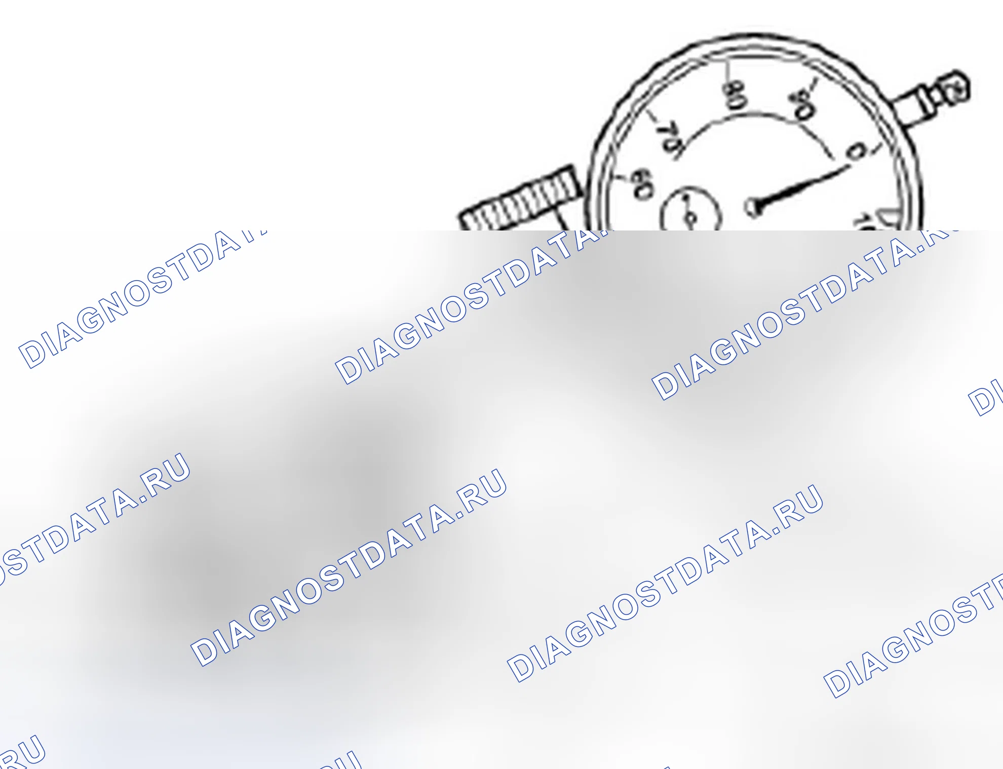 Рис. 200: 11 12 595 Проверка одной направляющей клапана на износ (M44). BMW Z3 E36
