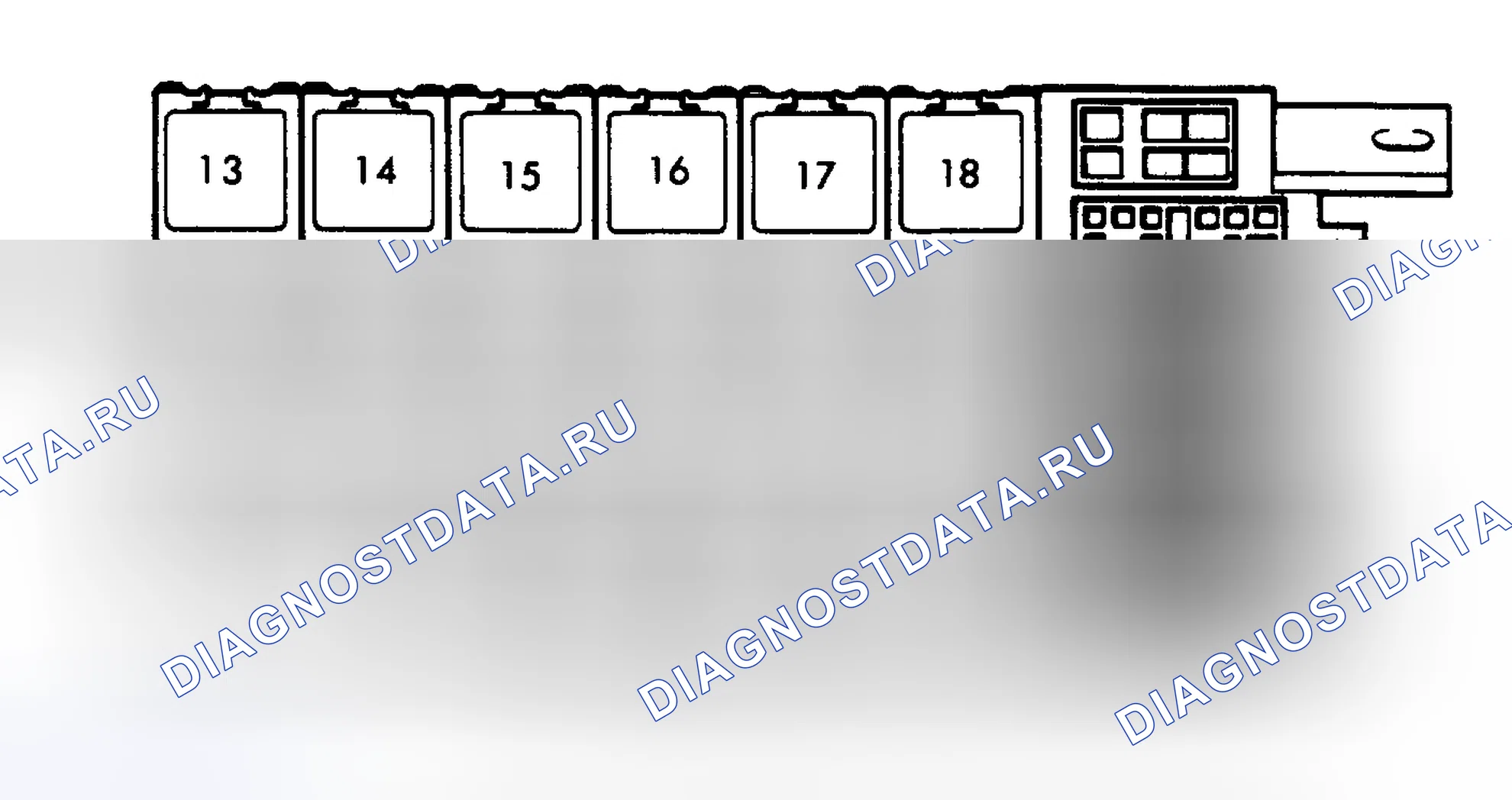 Рис. 2: ИДЕНТИФИКАЦИЯ ВСПОМОГАТЕЛЬНОЙ РЕЛЕЙНОЙ ПАНЕЛИ. Audi 90 B4
