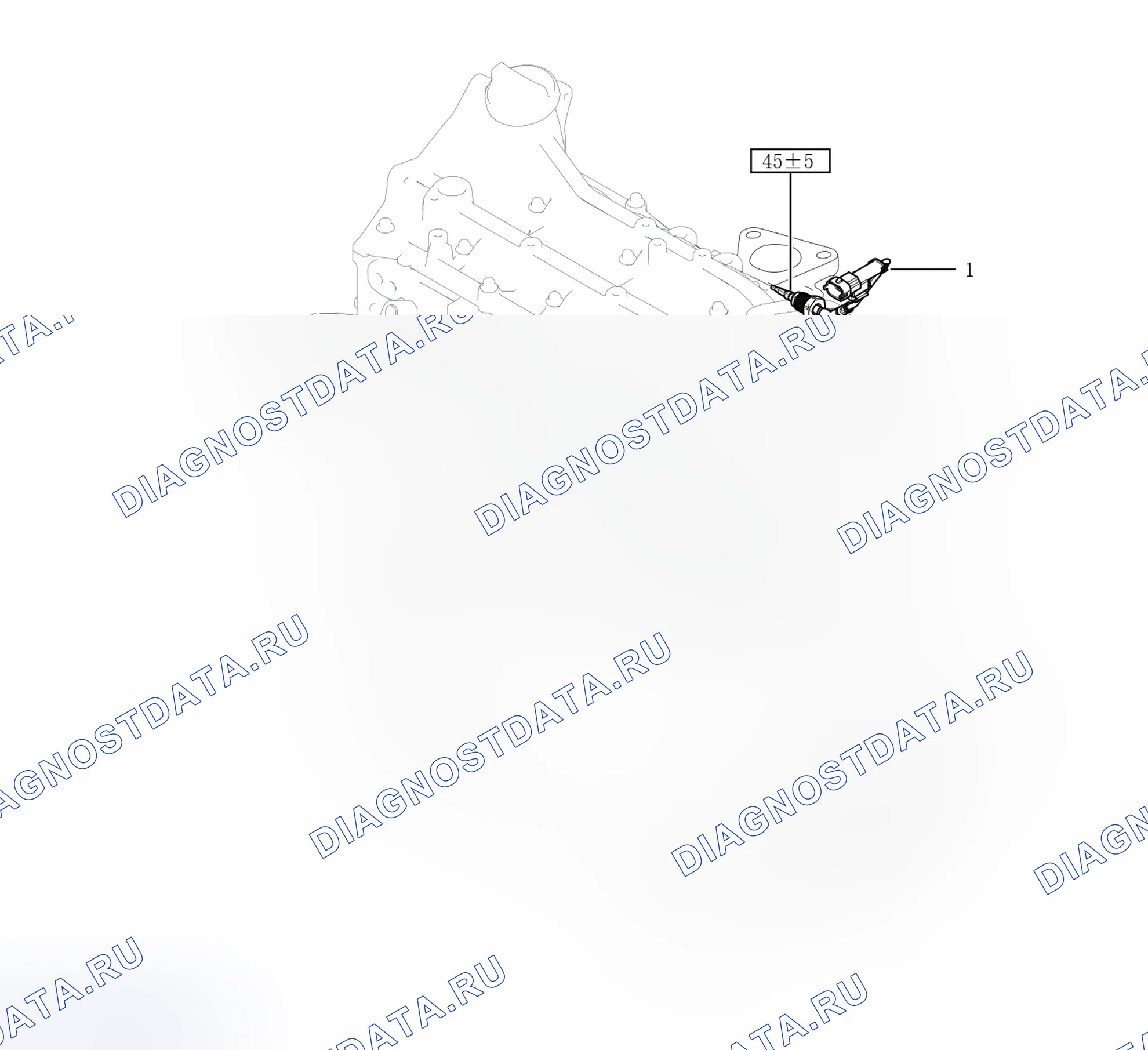 Схема расположения датчика высокой температуры — Great Wall Wingle-7. Great-Wall Wingle 7 I