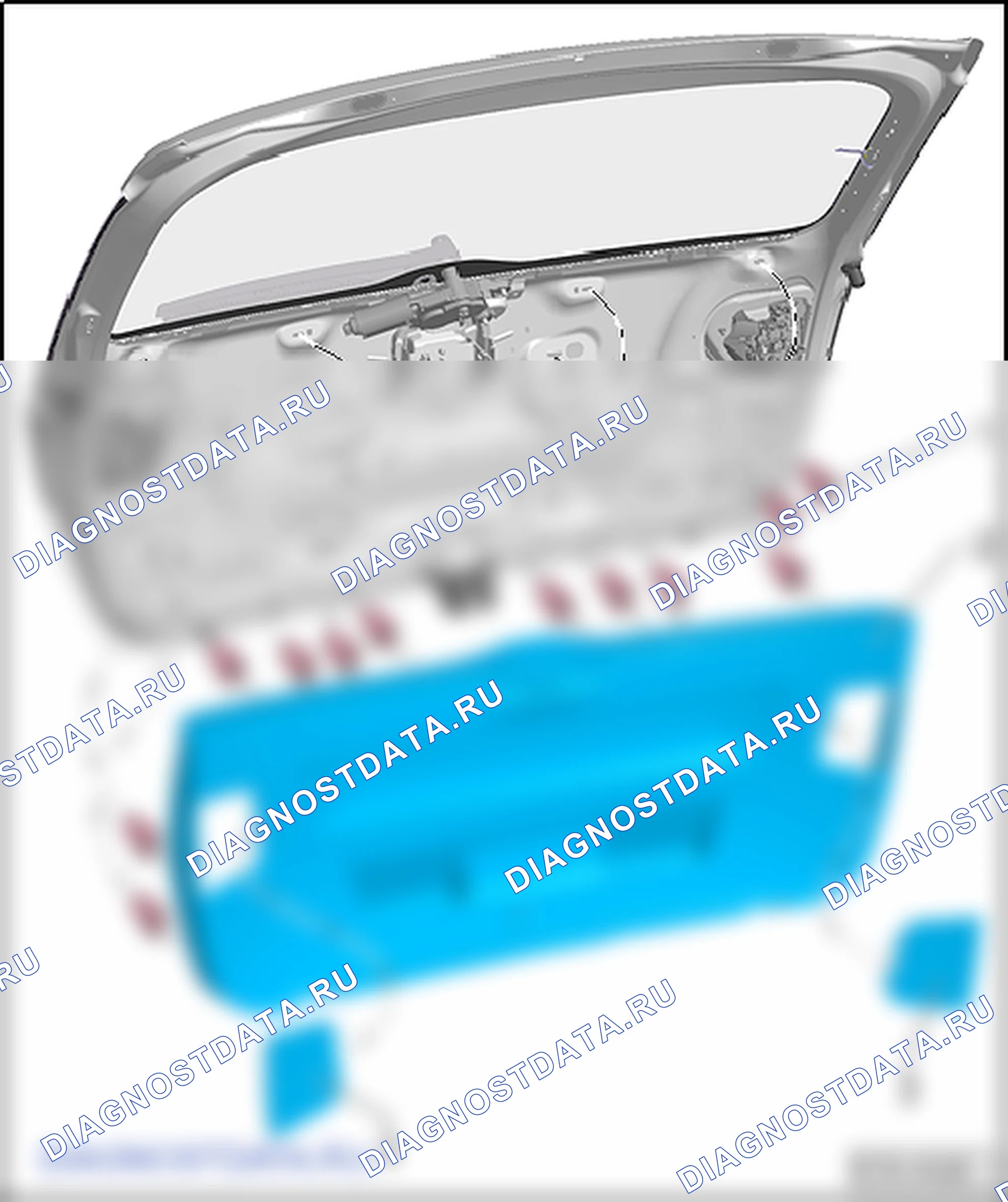 Обтекатель багажника. SEAT Ibiza IV