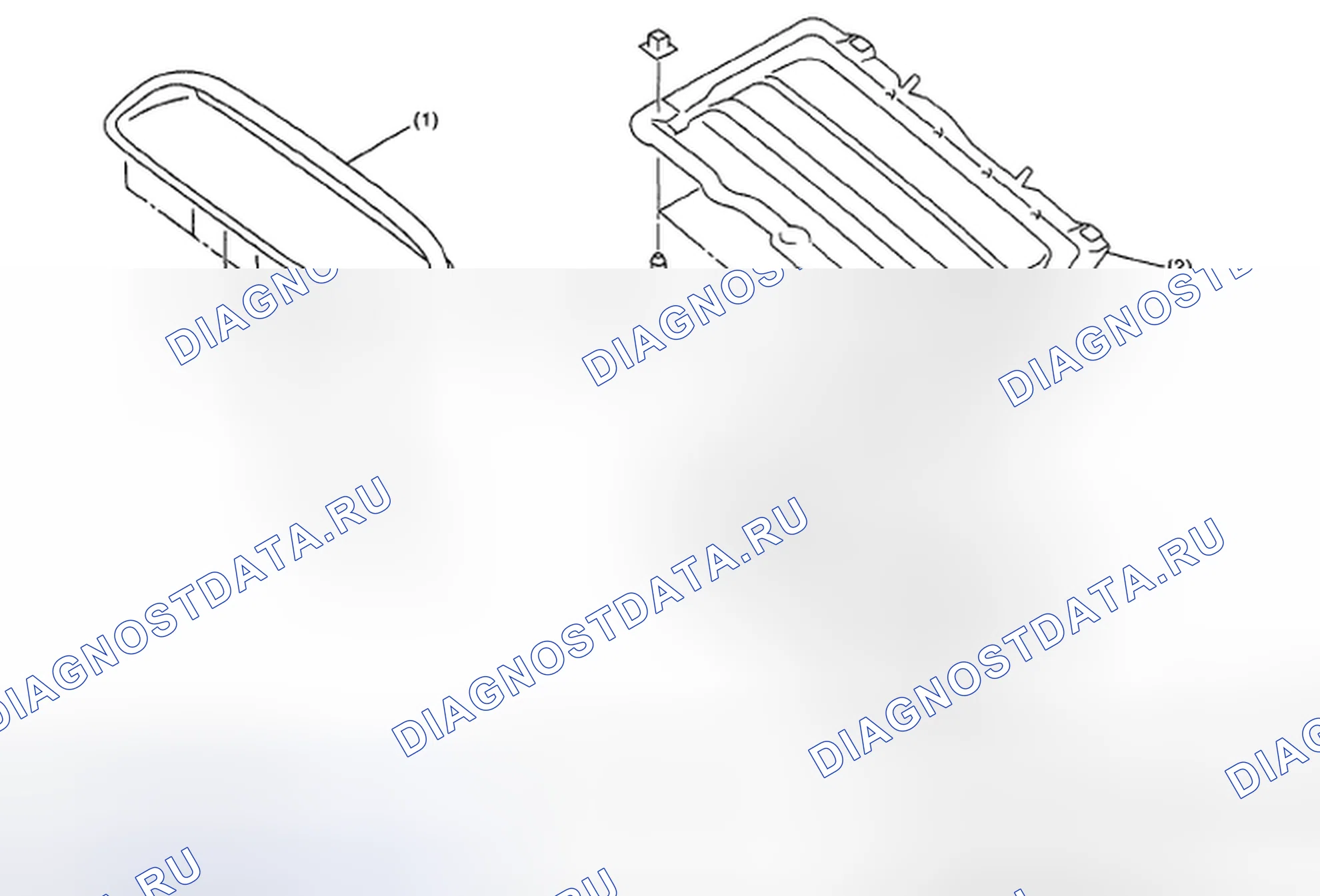 Рис. 19: РЕШЕТКА ПЕРЕДНЕГО КАПОТА. Subaru Legacy BL/BP рестайлинг