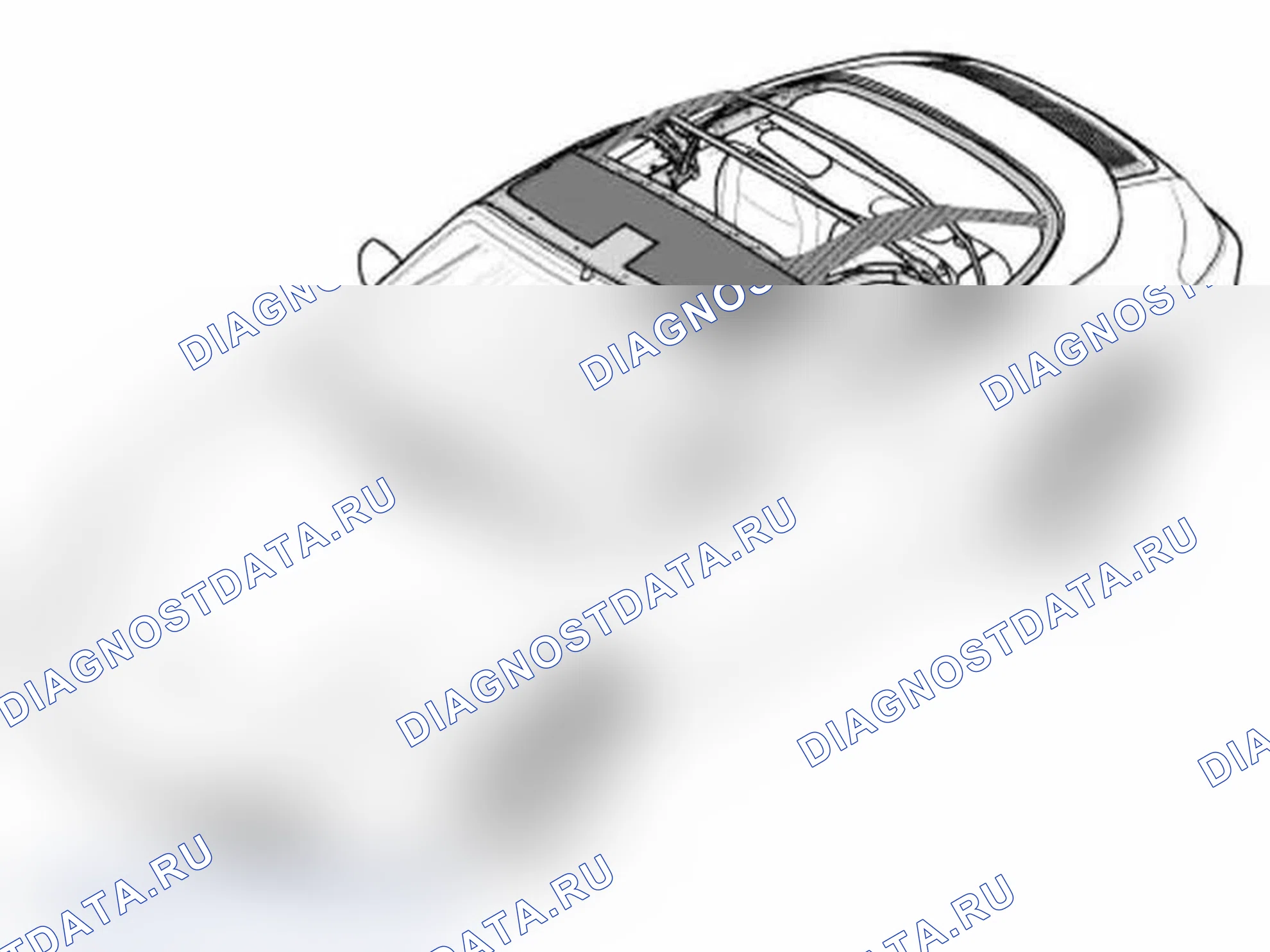 Рис. 183: Замена рамы с складным верхом. Porsche 911 GT3 996 рестайлинг