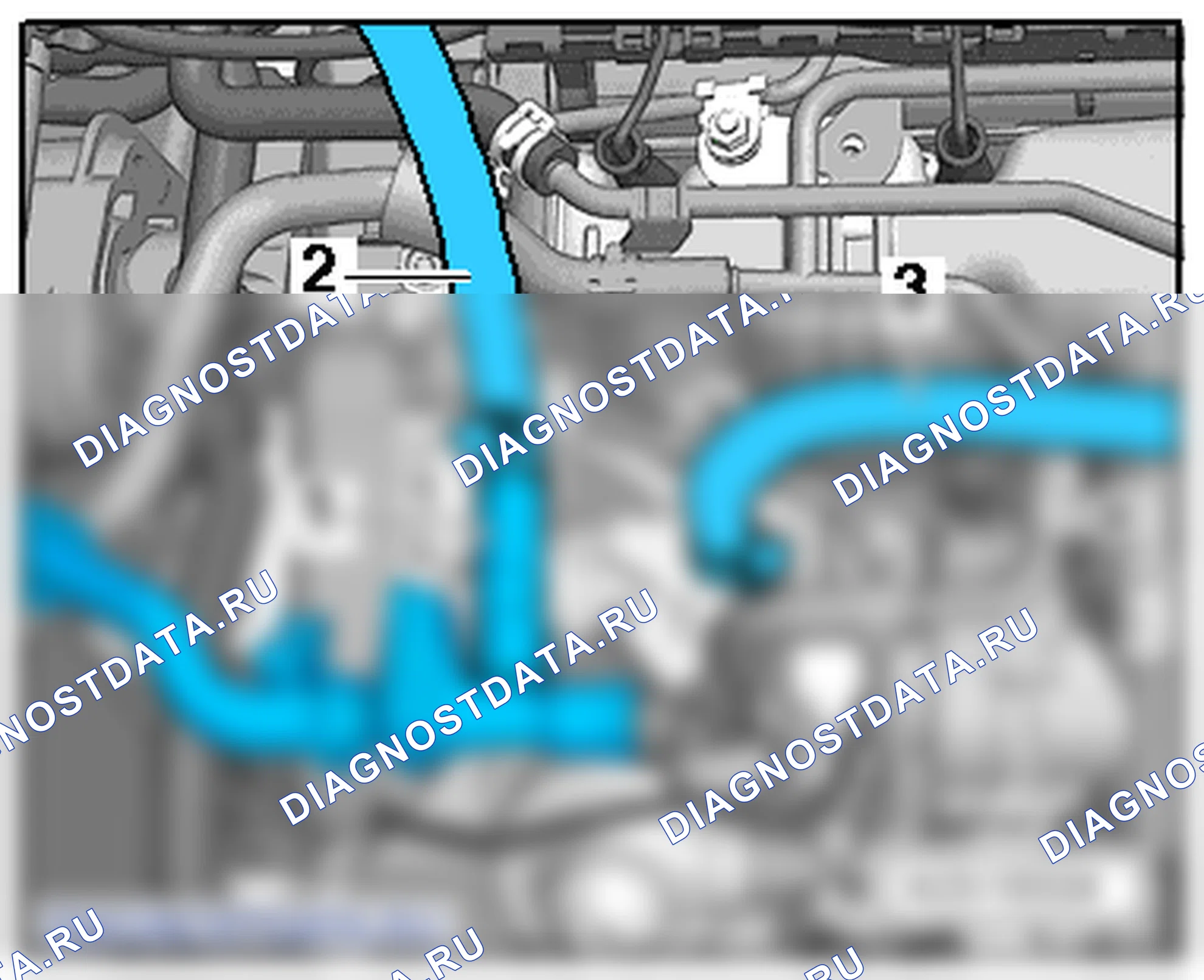 Топливная система, на стороне двигателя (2,0л/81; 103; 125 кВт TDI CR (2-го поколения)). Skoda Octavia Ii