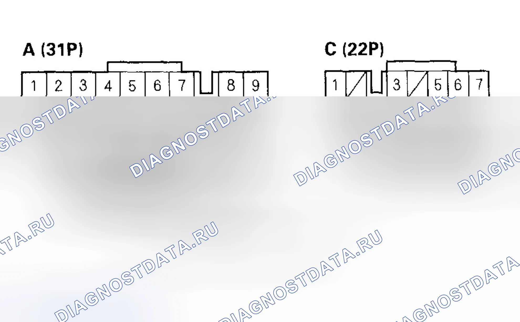 Рис. 635: расшифровка кода ошибки P0705: Цепь переключателя диапазона передачи с коротким замыканием (множественный вход с положением переключения) (модель 2004-05 гг.. Honda Civic VII рестайлинг