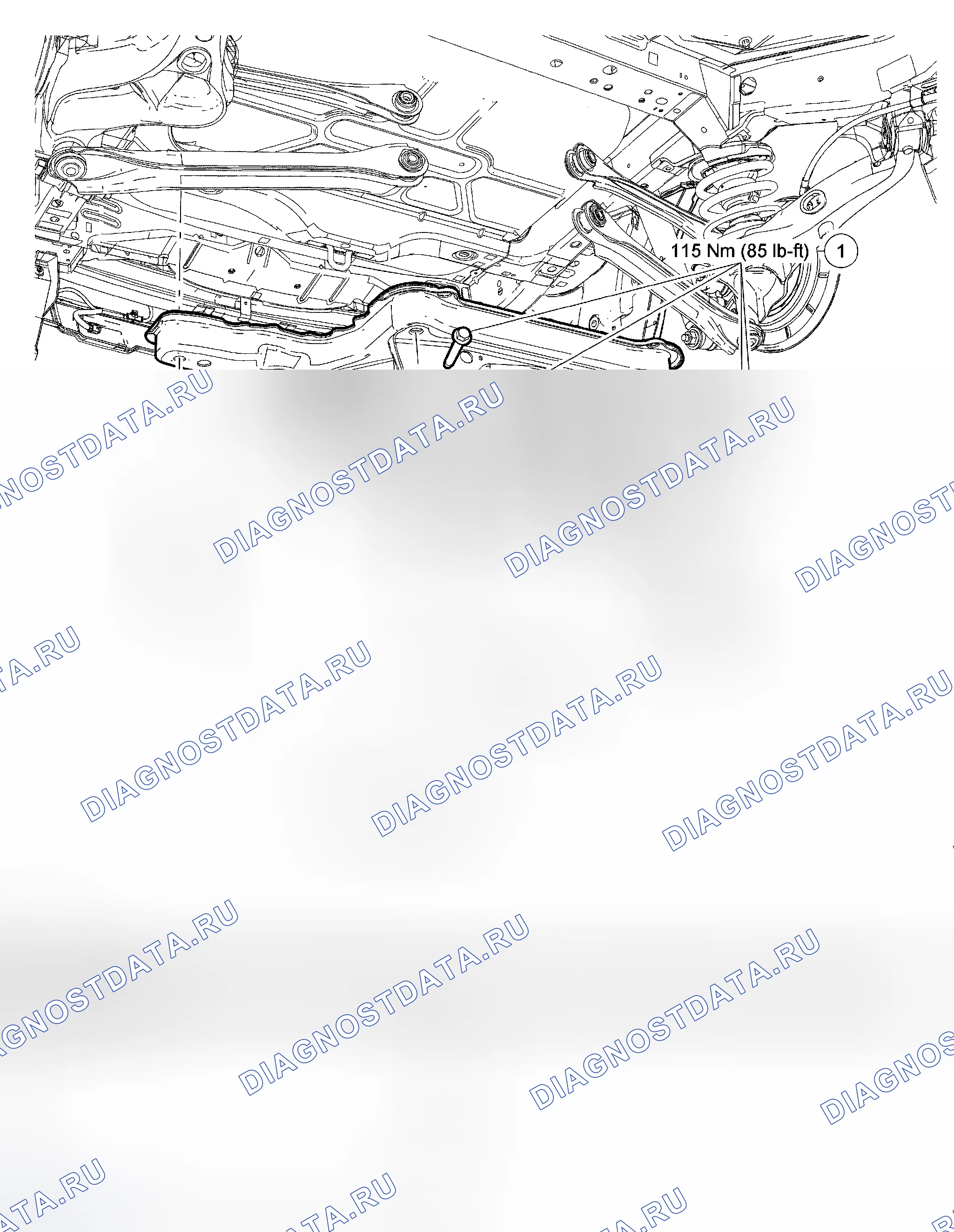 Рис. 6: Задний подрамник. Hyundai Matrix I