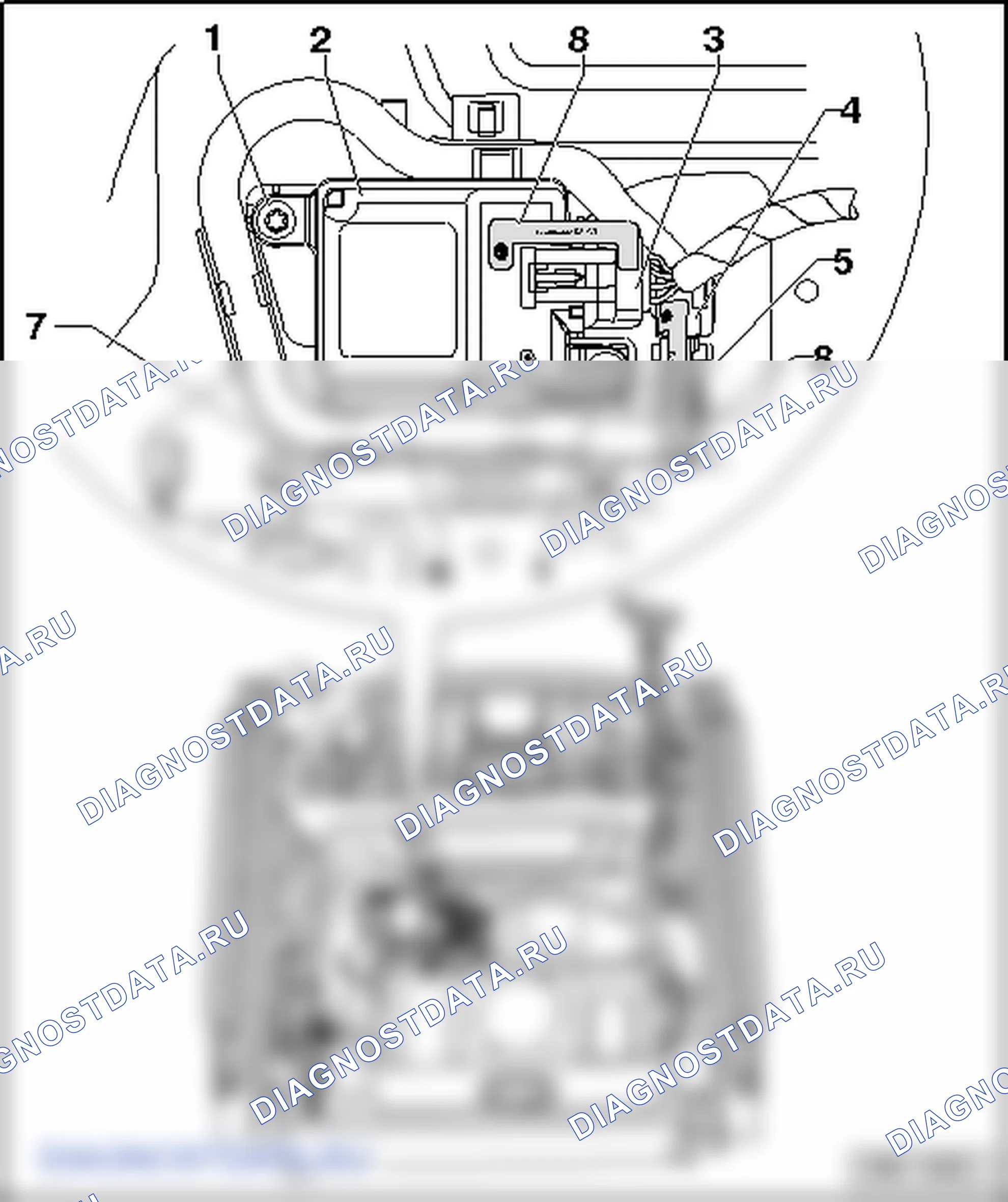 Распознавание занятости сиденья (США). Volkswagen Golf Mk5