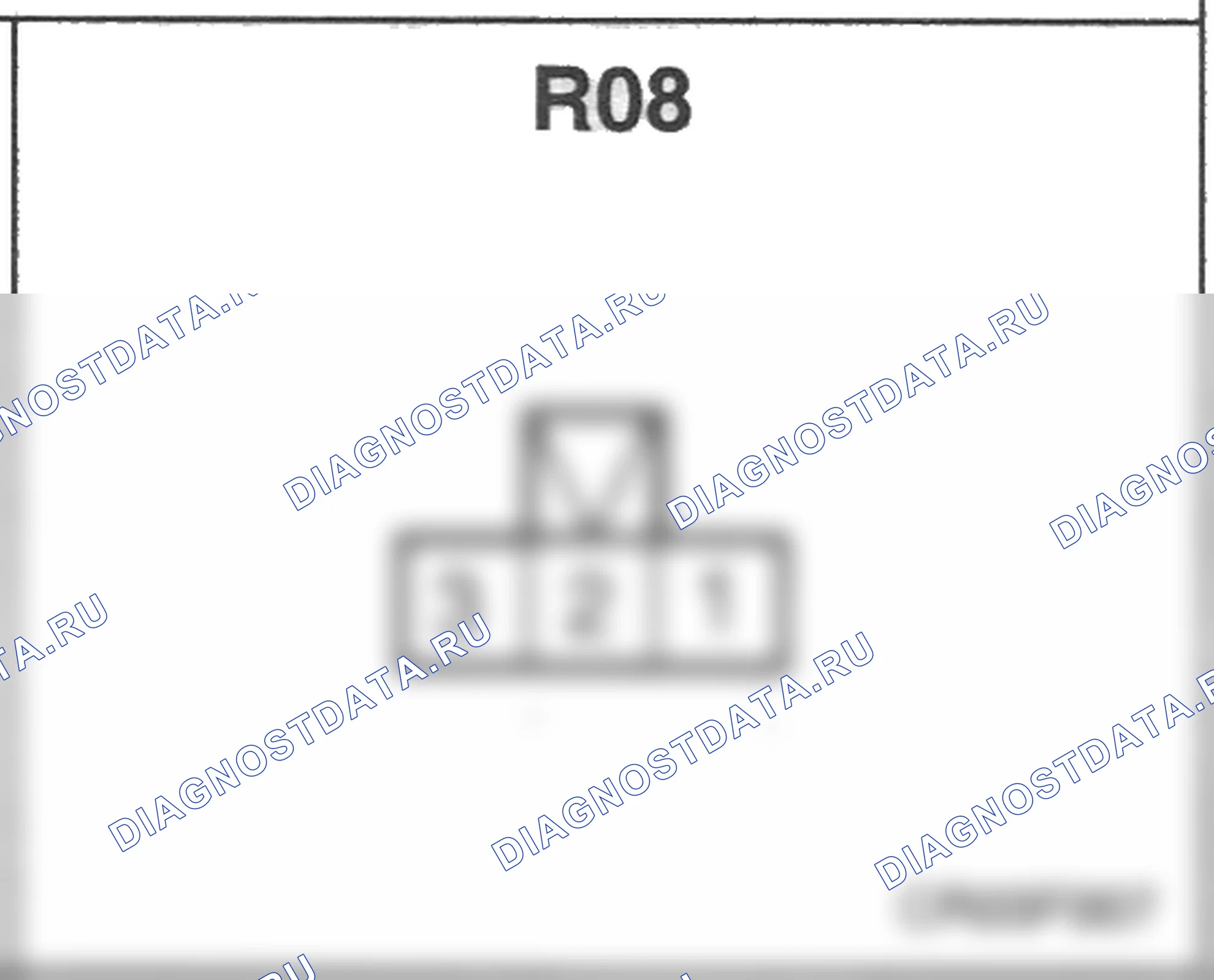 Распиновка разъёма R08 — заднего жгута. Hyundai Atos MX