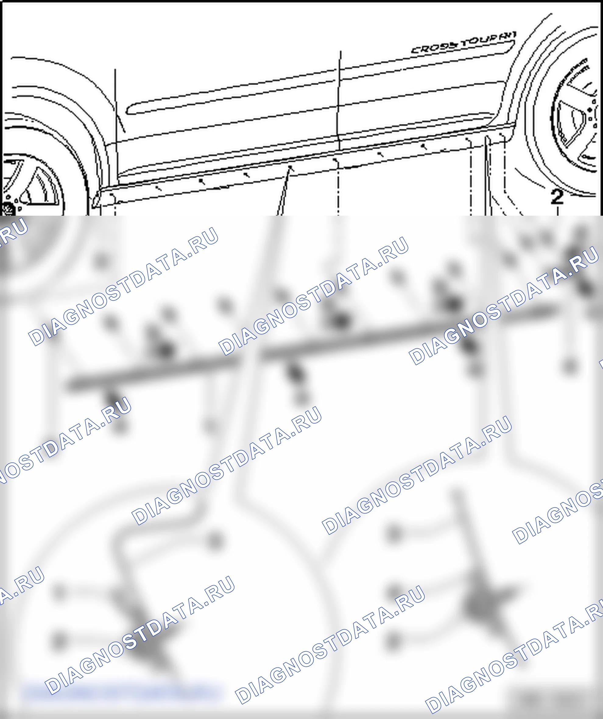 Специальные элементы Cross Touran. Volkswagen Touran I