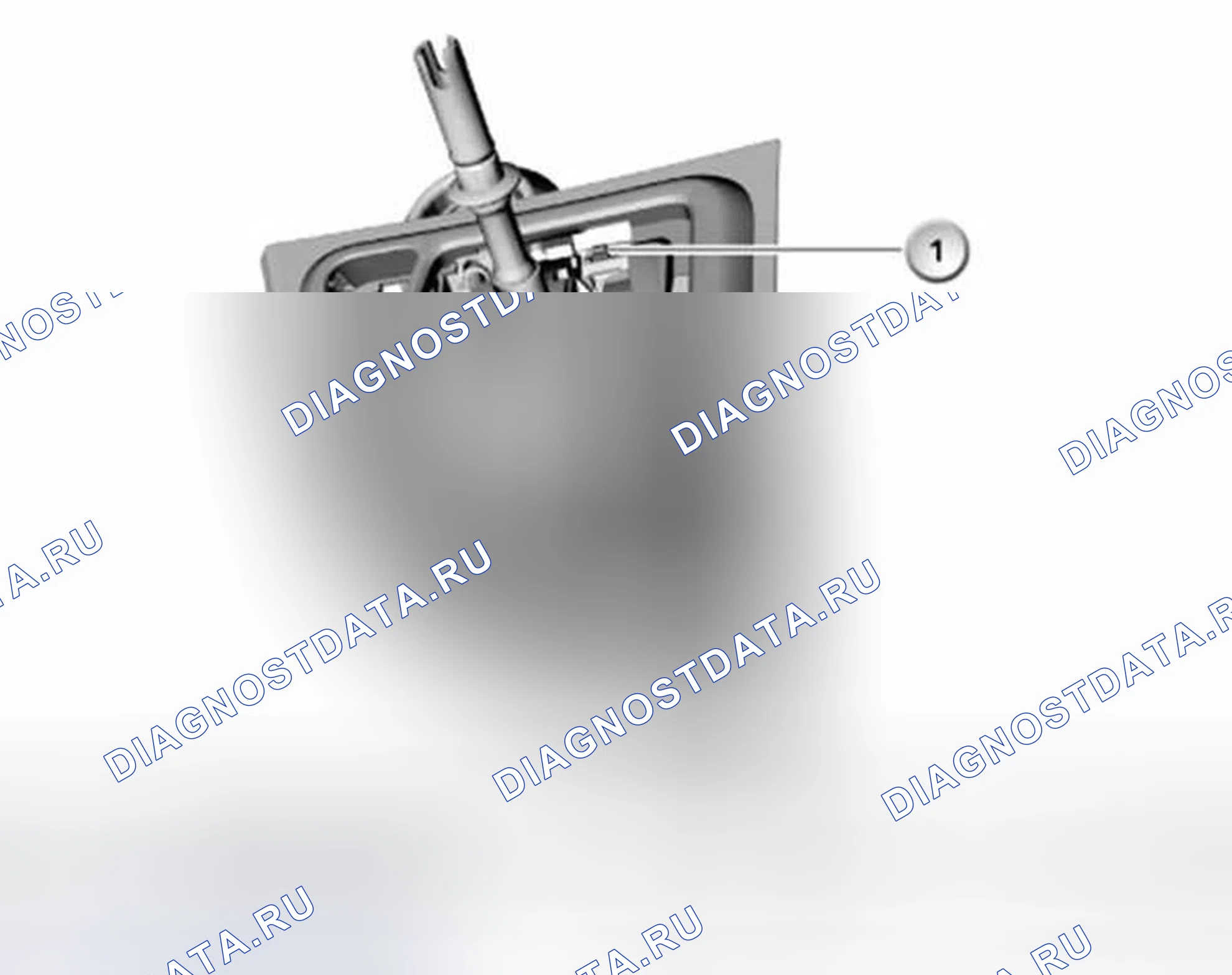 Рис. 312: Аварийное разблокирование блокировки. BMW X5 E53 рестайлинг