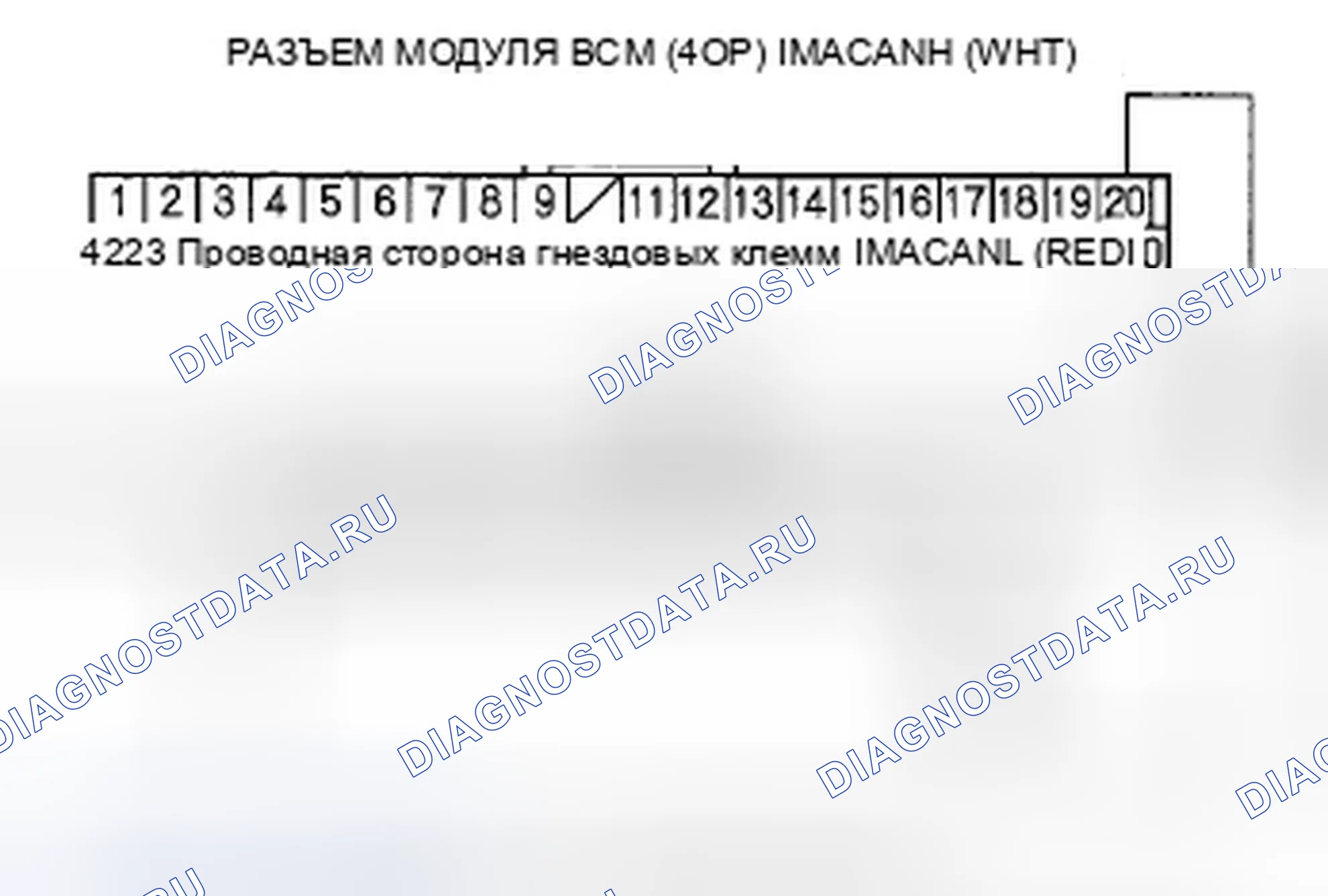 Рис. 327: расшифровка кода ошибки U1206 (64): Неисправность IMA-CAN (модуль BCM-MCM). Honda Civic VIII