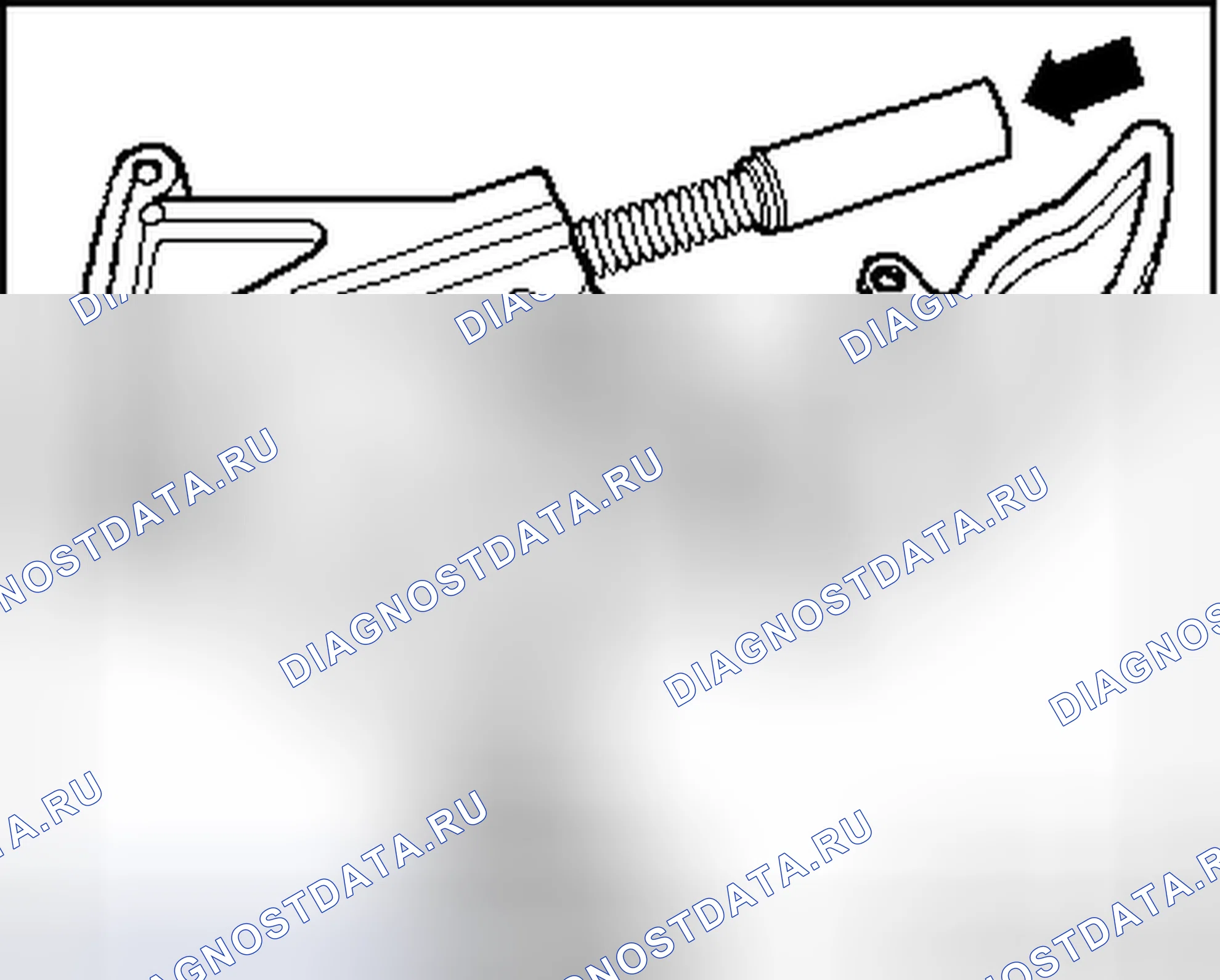 Рис. 55: НАТЯЖНОЕ УСТРОЙСТВО ЦЕПИ, ПРЕДВАРИТЕЛЬНОЕ НАТЯЖЕНИЕ. Volkswagen Passat B6