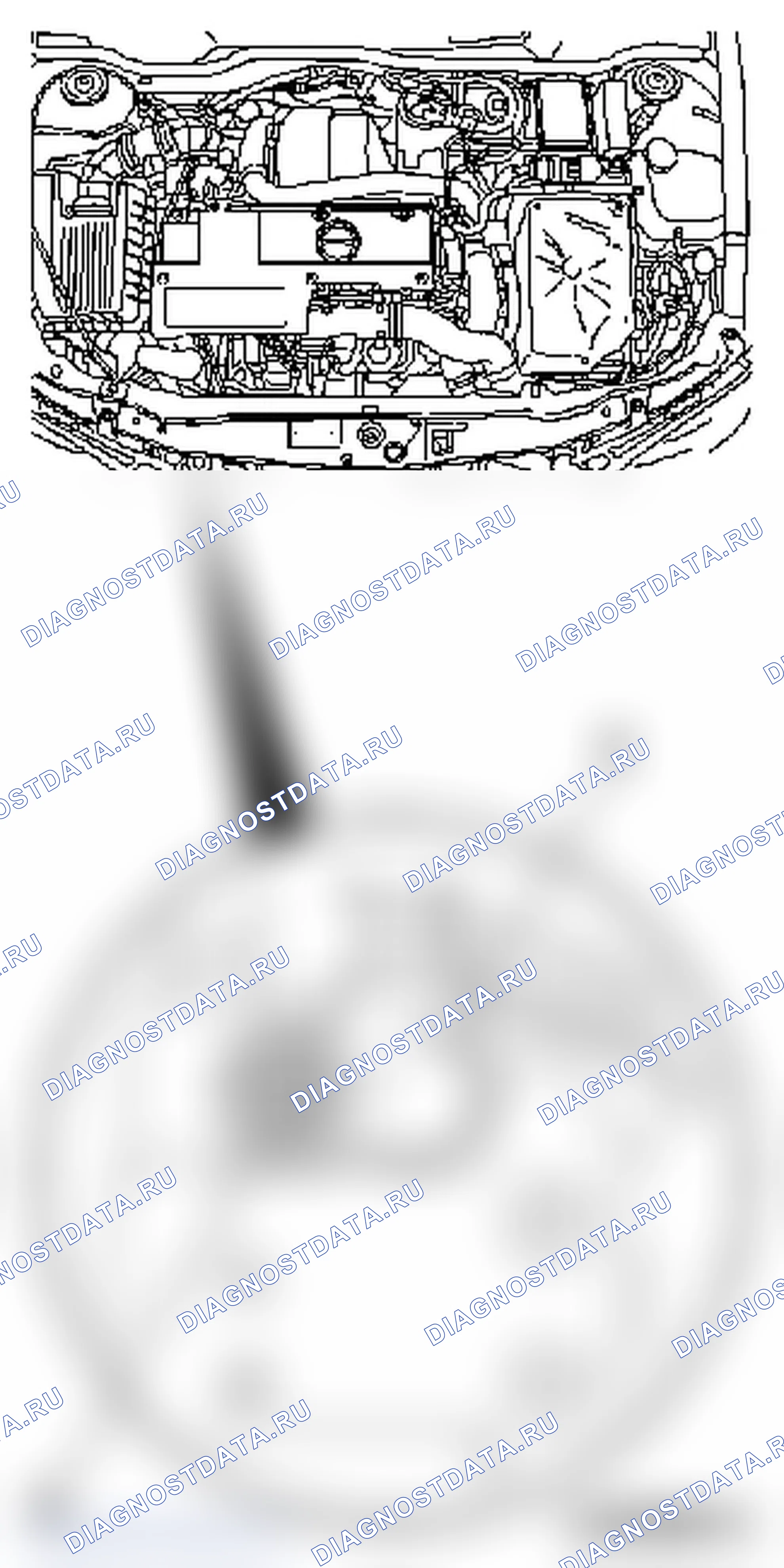 Снять и установить двигатель (Y 20 DTH выпуска начиная с MJ 2003, Y 22 DTR). Opel Astra G