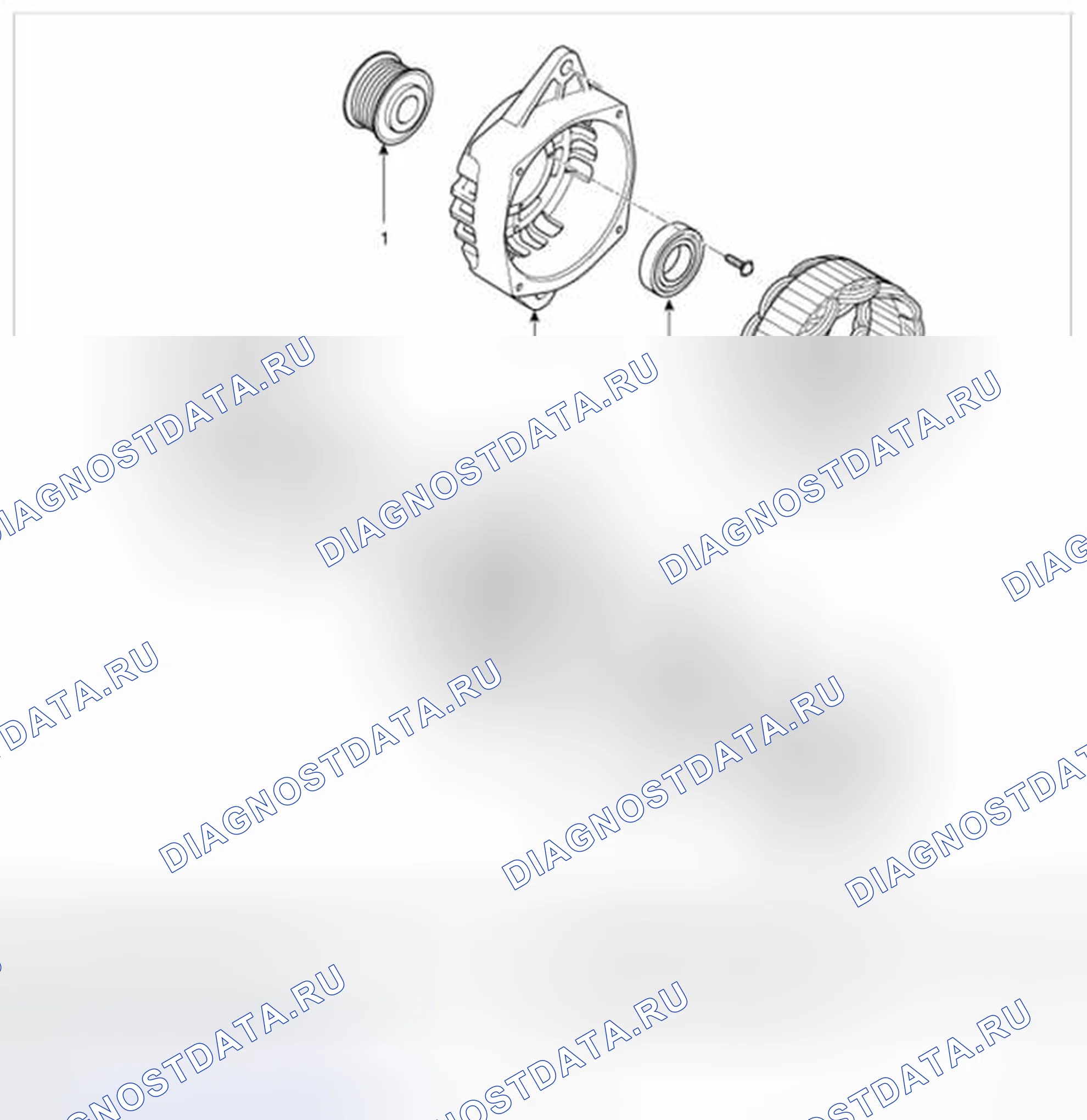 Рис. 37: [Тип ISG / AMS (NON-DAD)]. BMW 6 серия F06/F13/F12