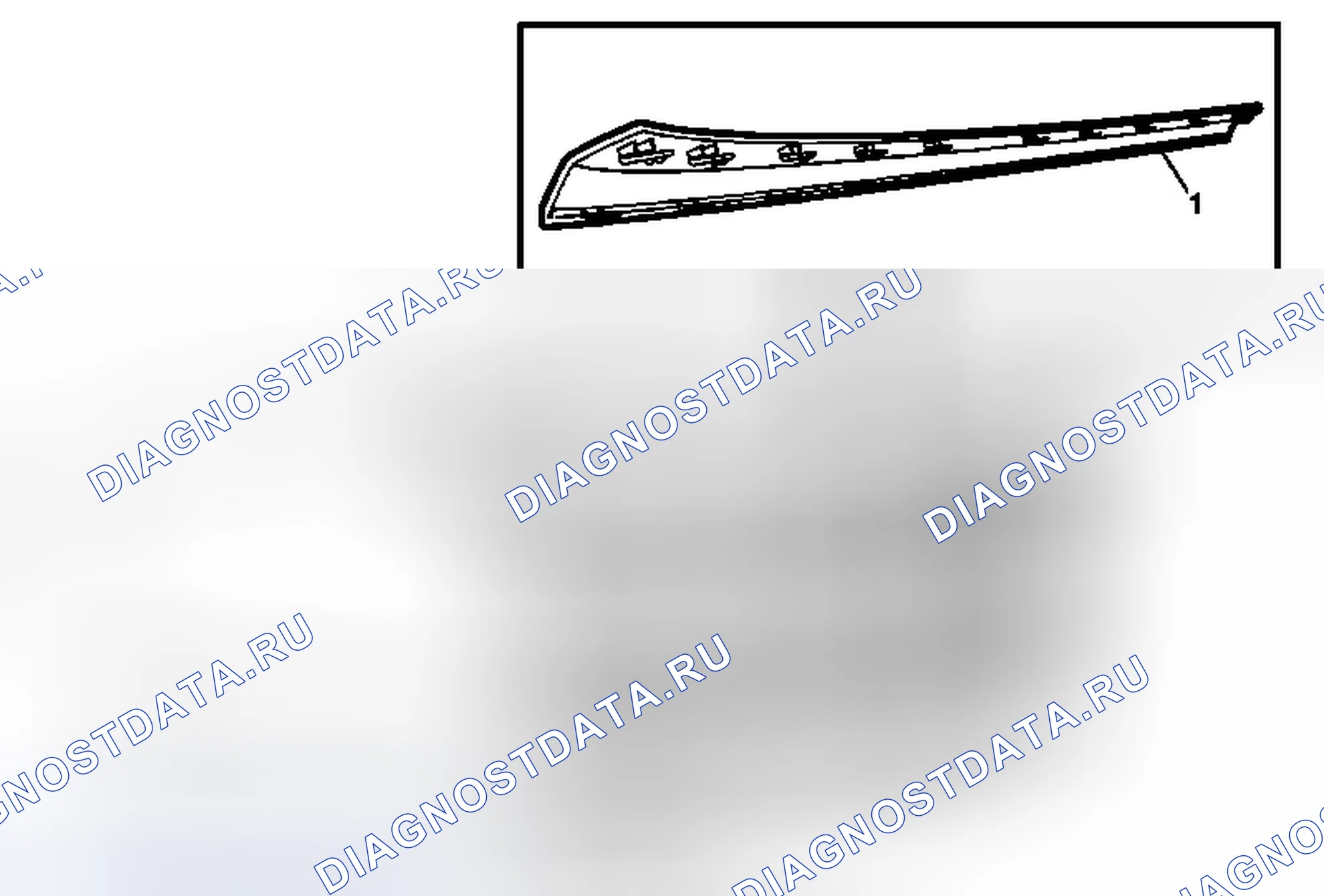 Рис. 54: Замена ступенчатой подушки заднего бампера (Acadia). GMC Acadia I рестайлинг