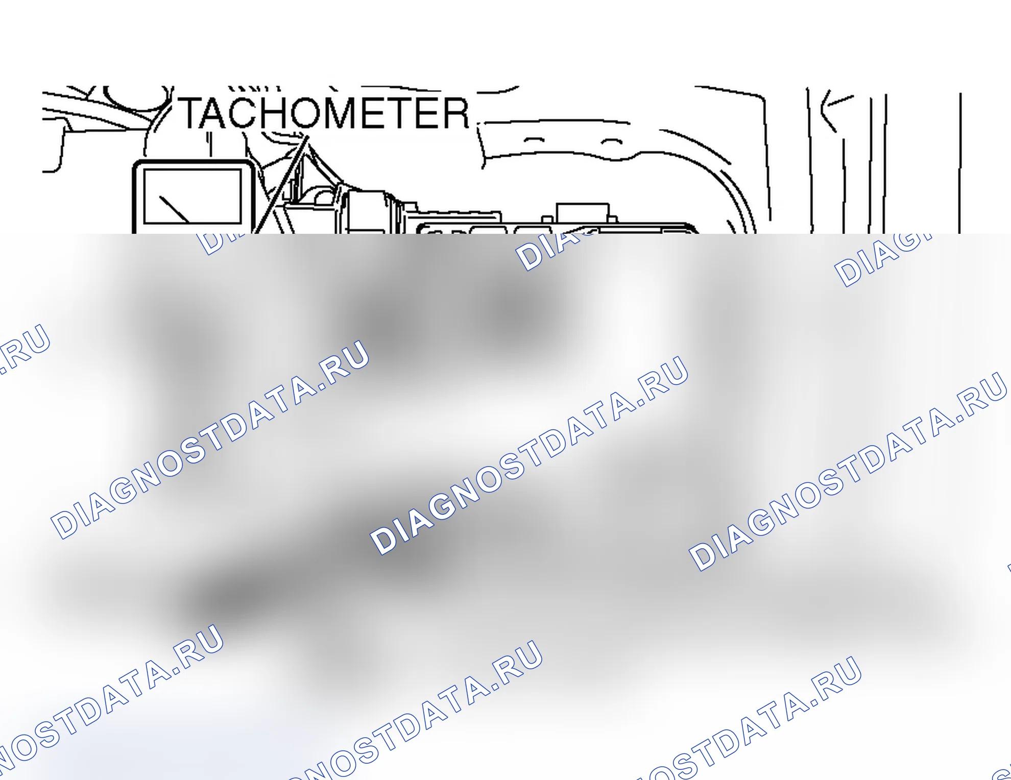 Рис. 303: ПРОВЕРКА ТАХОМЕТРА. Mitsubishi Lancer Evolution IX