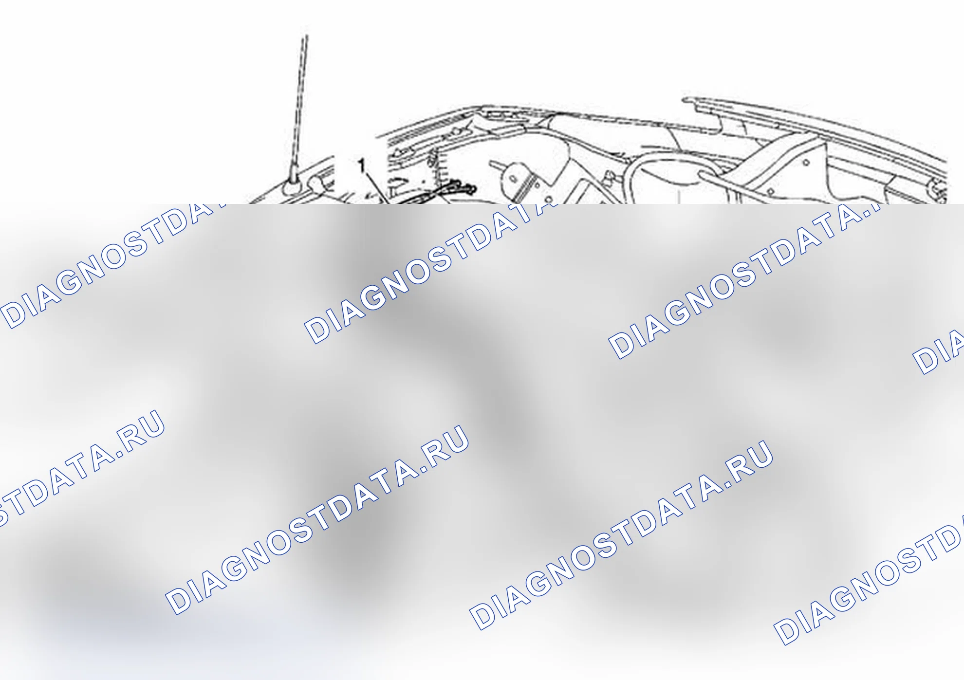 Рис. 23: Замена коаксиального кабеля антенны мобильного телефона (складной). Pontiac Solstice I final