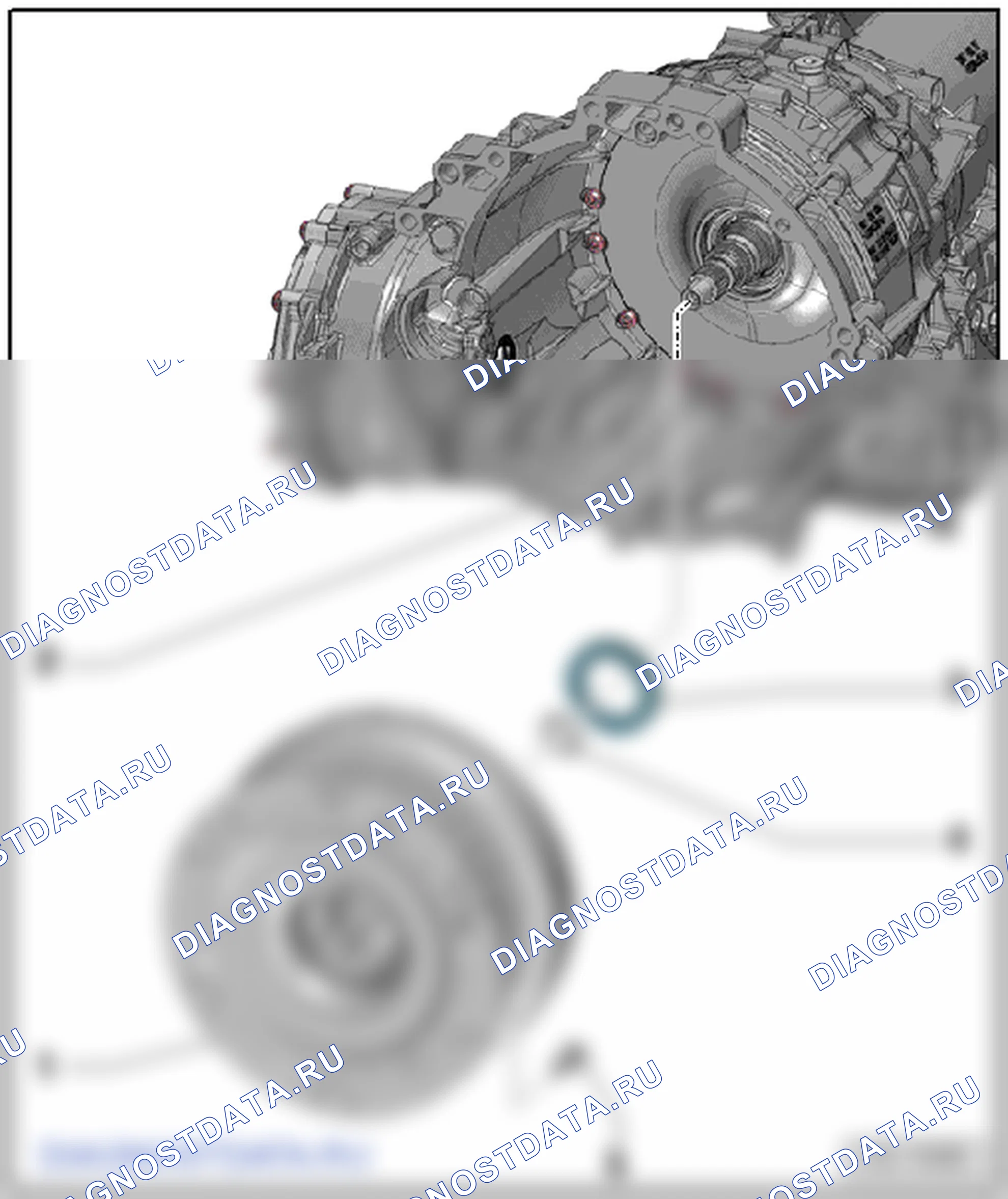 Обзор сборки - гидротрансформатор (тензодатчик 2). Audi Q5 II