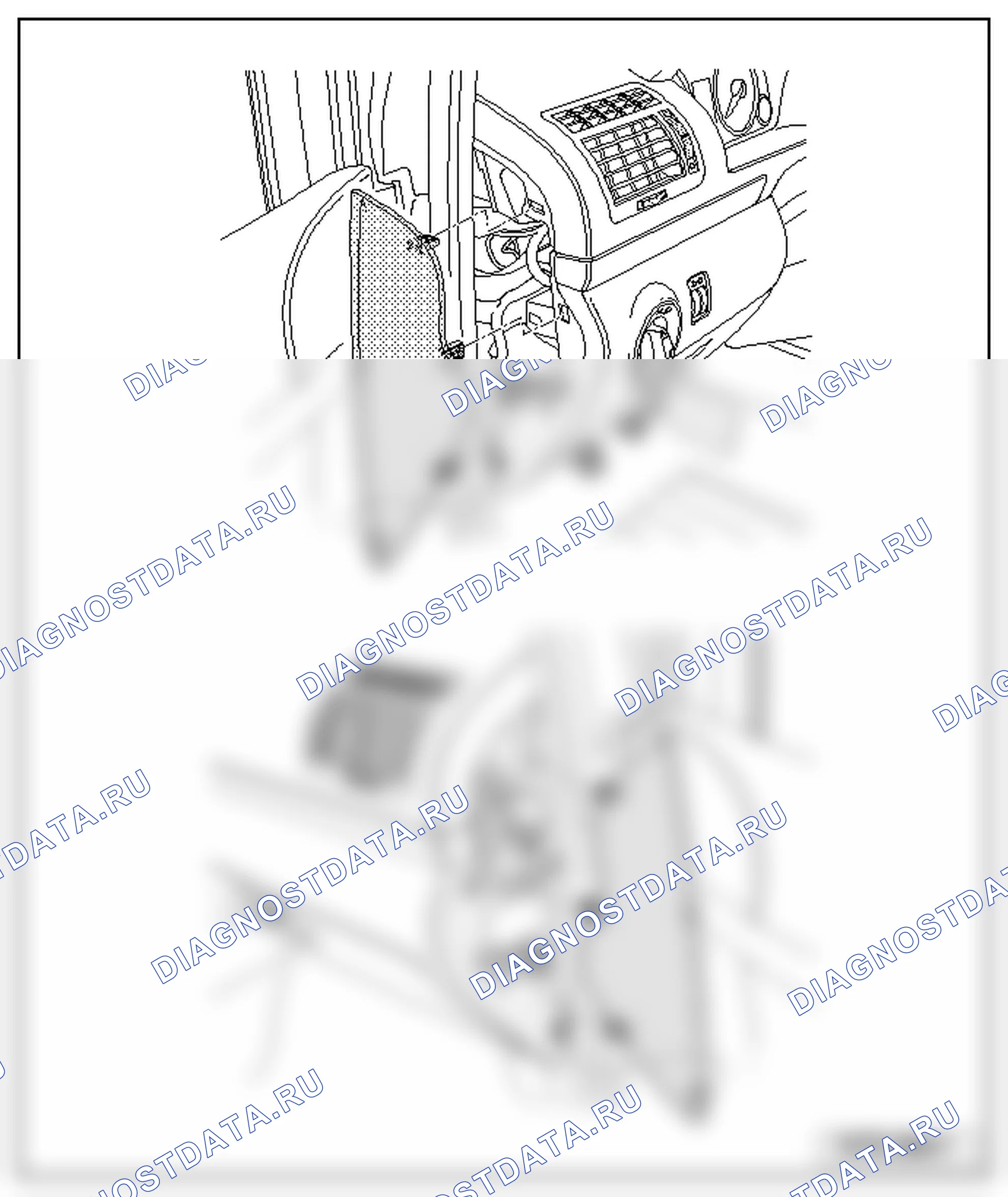 Приборная панель (общий ремонт кузова, внутренняя часть) (см. 2). SEAT Alhambra I
