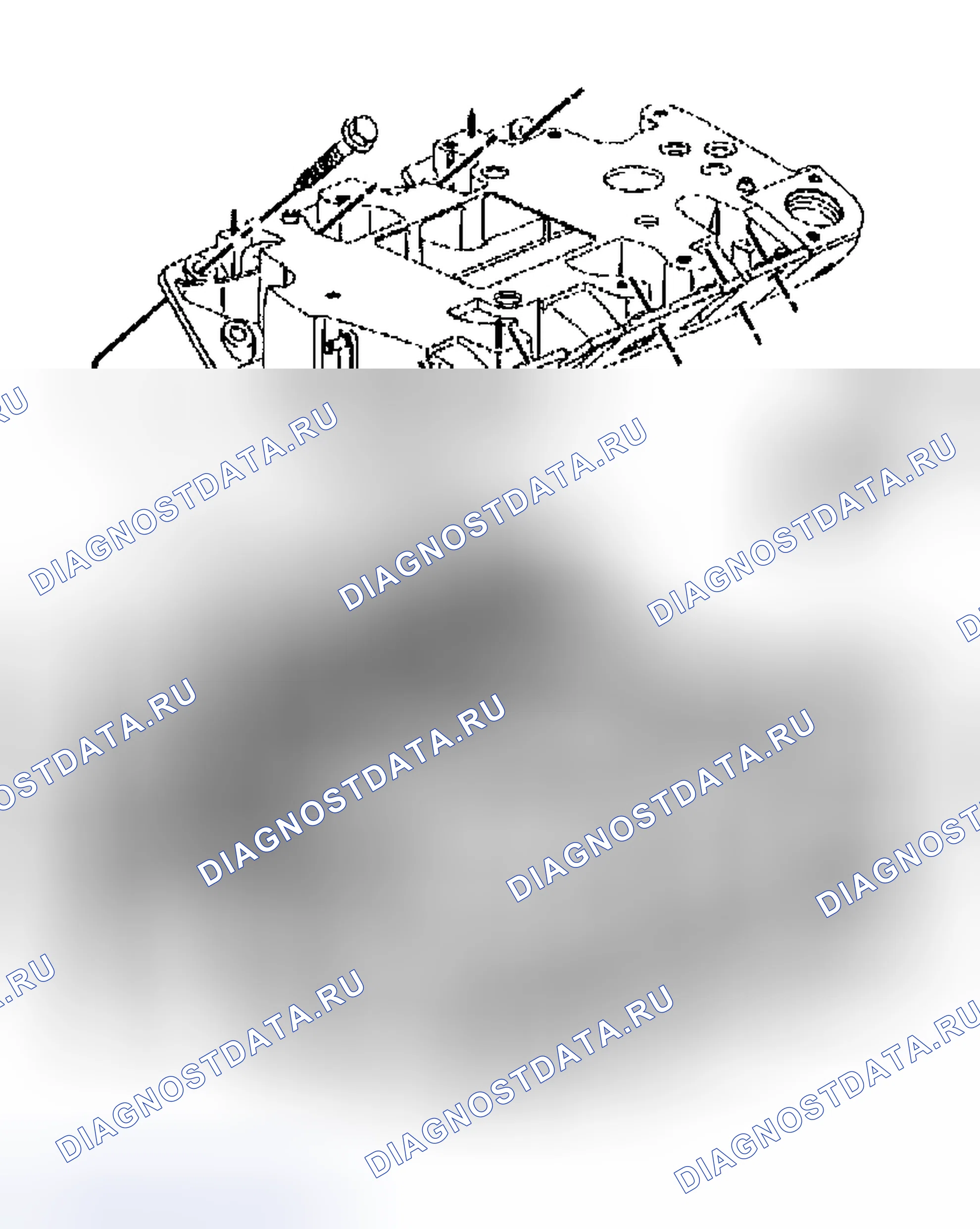 Рис. 458: Монтаж впускного коллектора - нижний (L67, C, H, W). Hyundai Veracruz I
