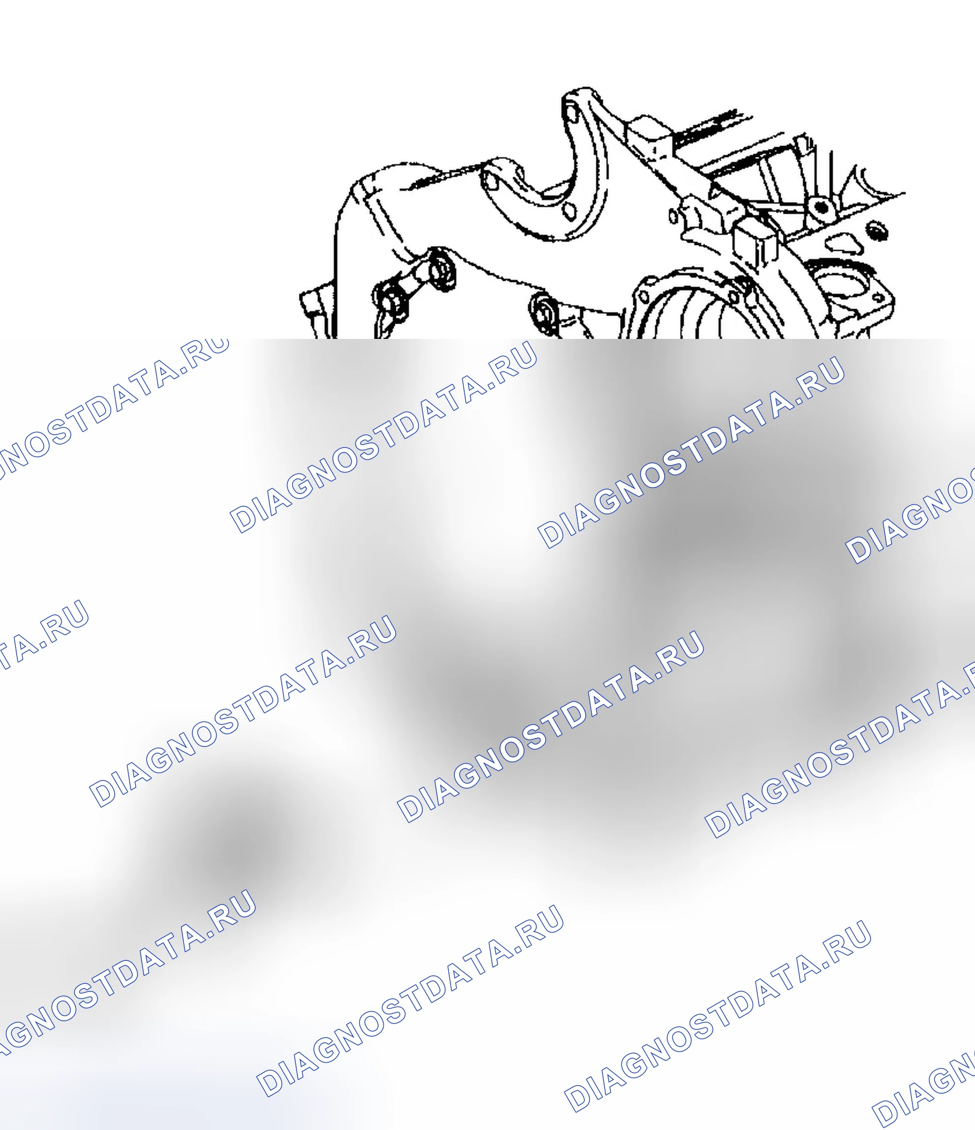 Рис. 211: Передняя крышка двигателя - снятие. Chevrolet Impala VIII