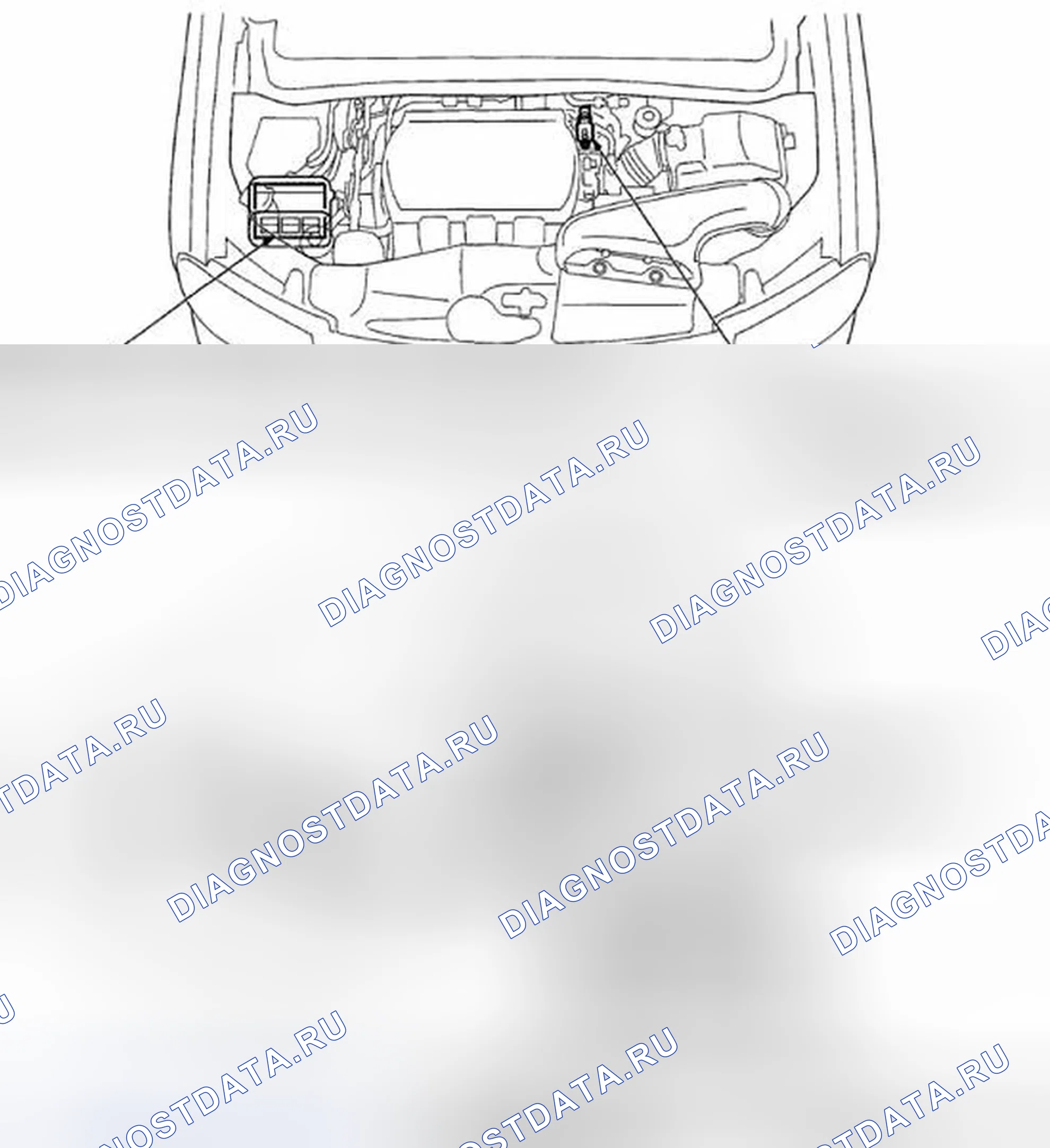 Рис. 26: Указатель расположения компонентов. Honda Pilot II