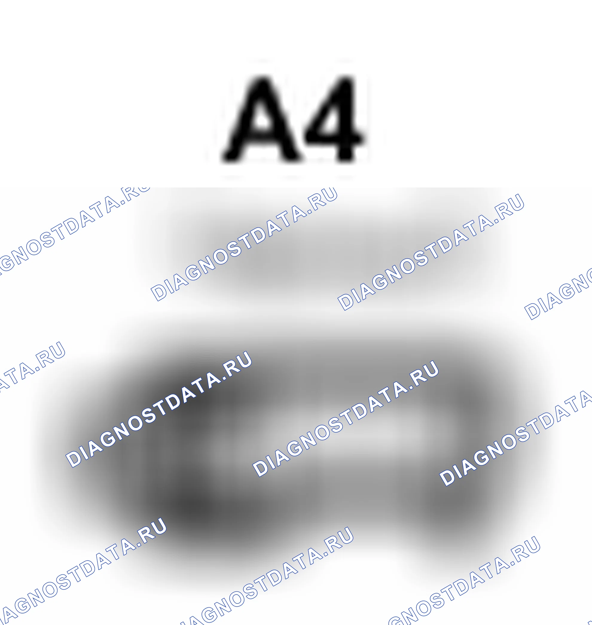 Рис. 350: Вид с торца разъема звукового сигнала (низкий) (A4). Toyota Camry XV40